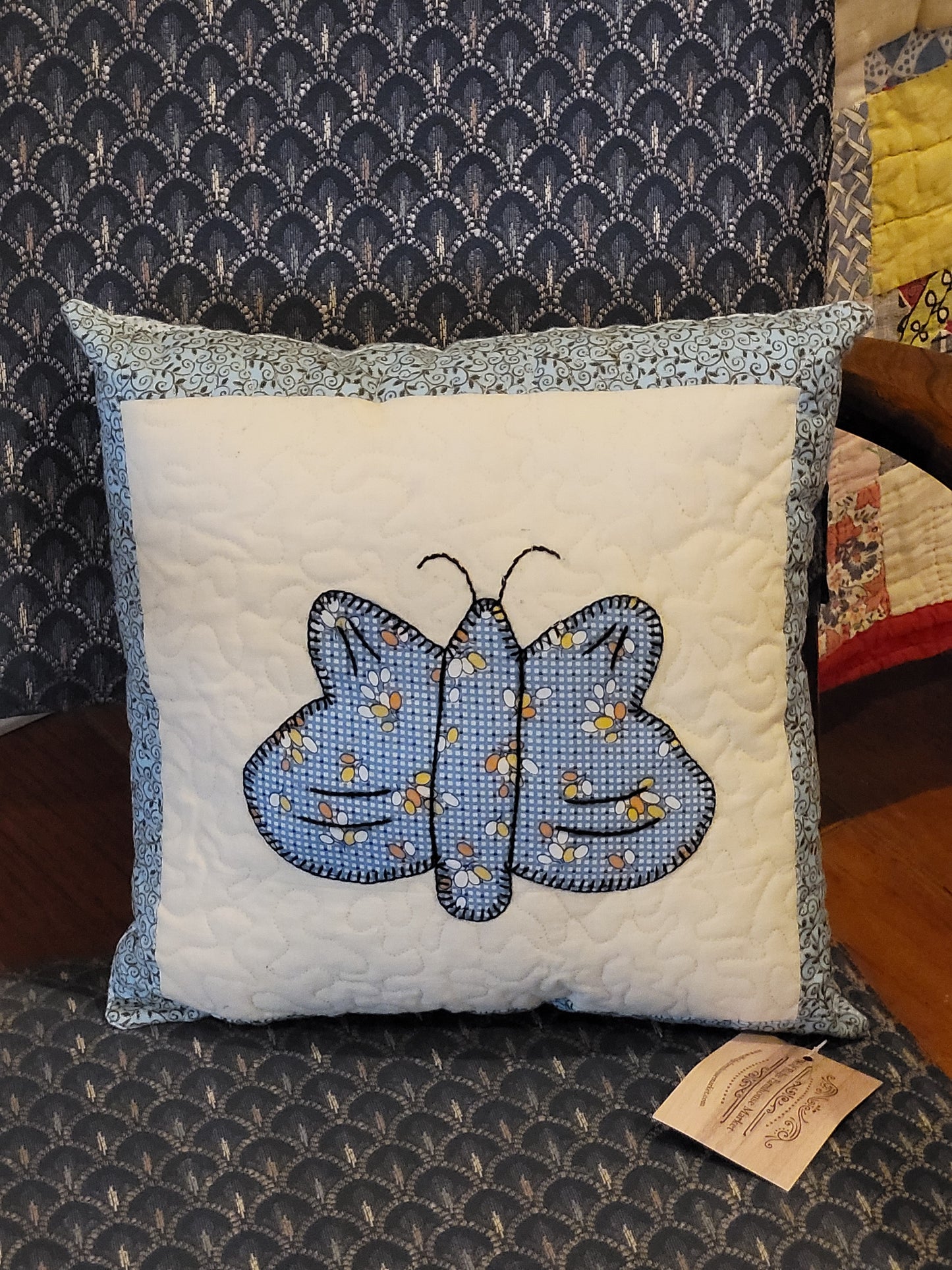 Vintage Butterfly Pillow