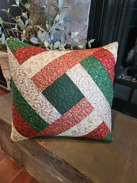 Patchwork Christmas Pillow
