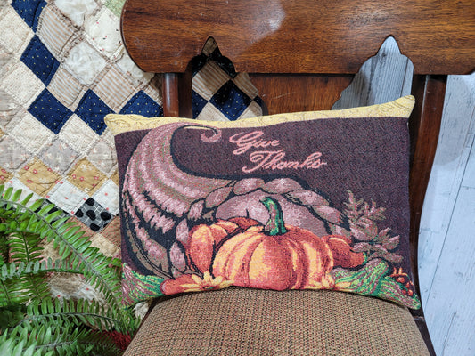 Give Thanks Throw Pillow