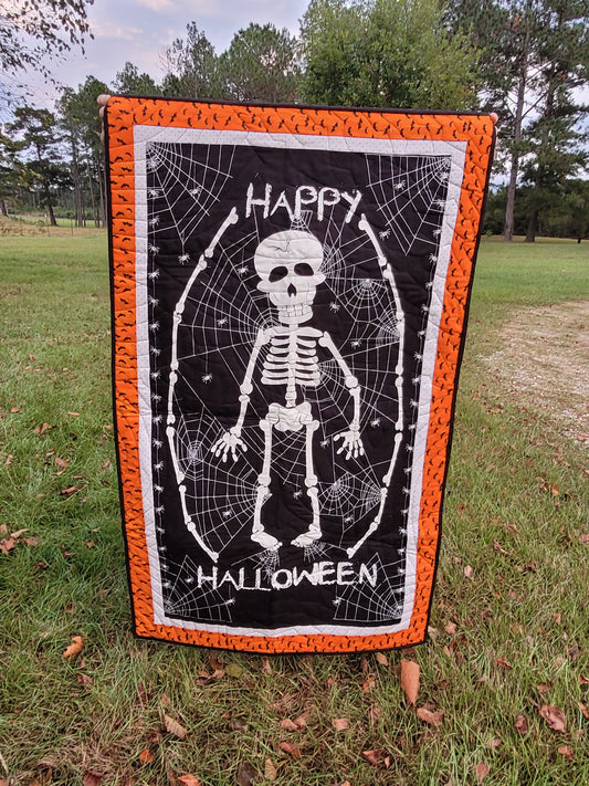 Glow-in-the-Dark Halloween Throw Blanket