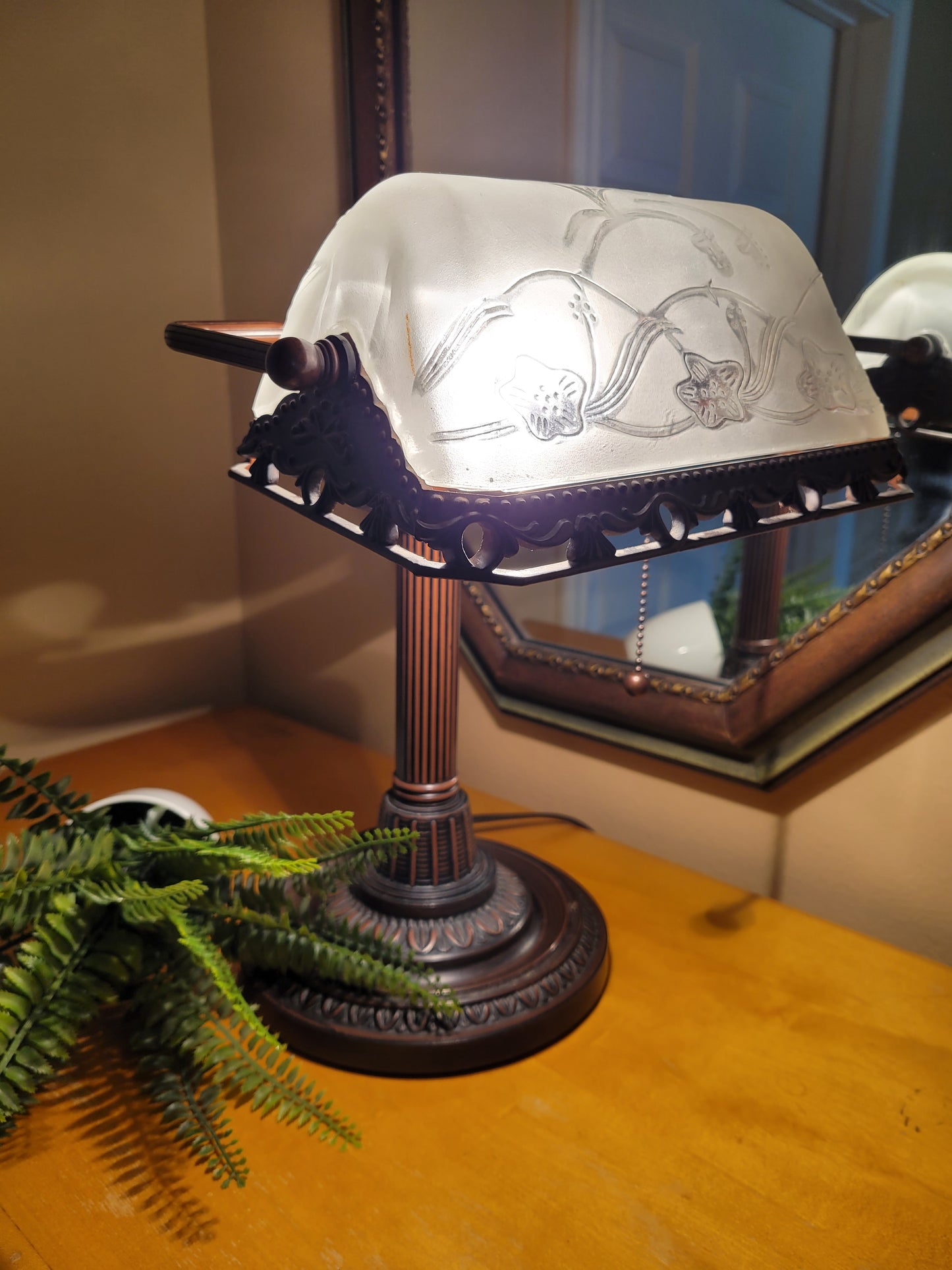 Vintage Banker's Desk Lamp