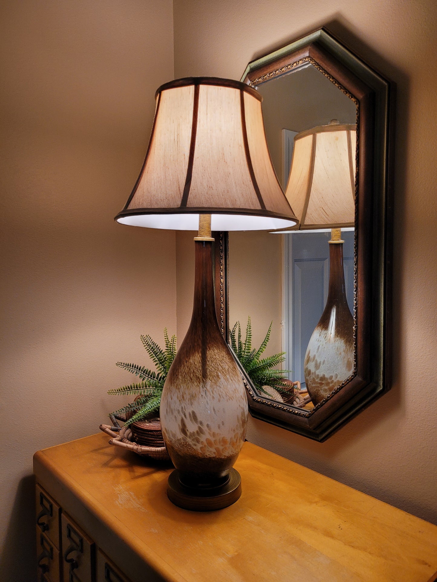 Vintage Blown Glass Lamp