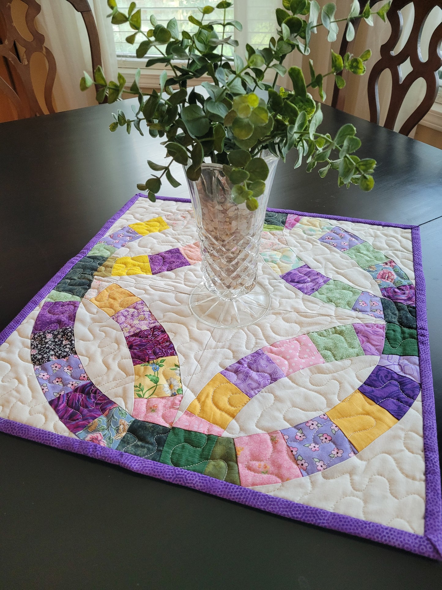 Handmade "Wedding Ring" Table Topper