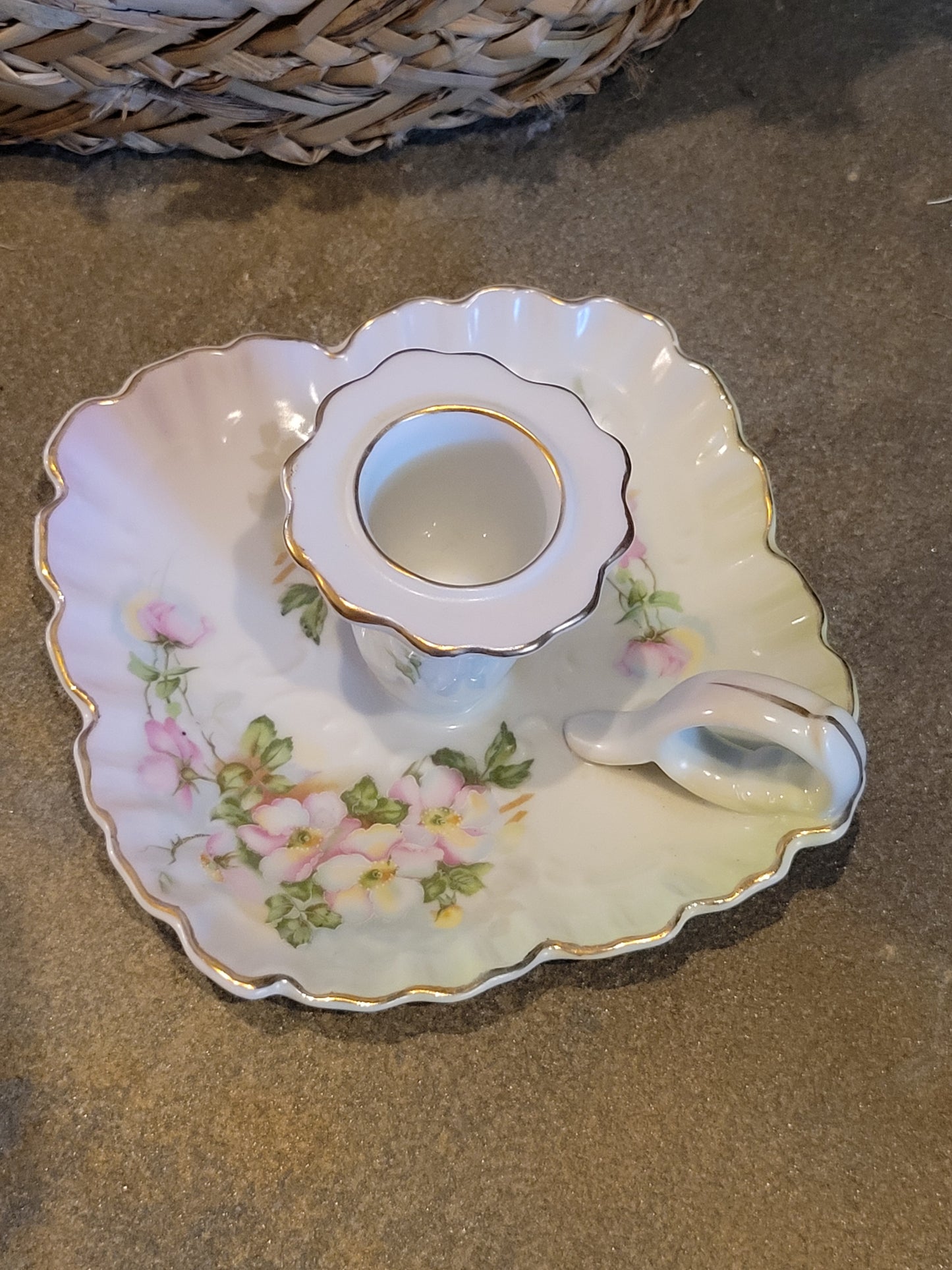 Antique Ruby Lane Nippon Candle Holder