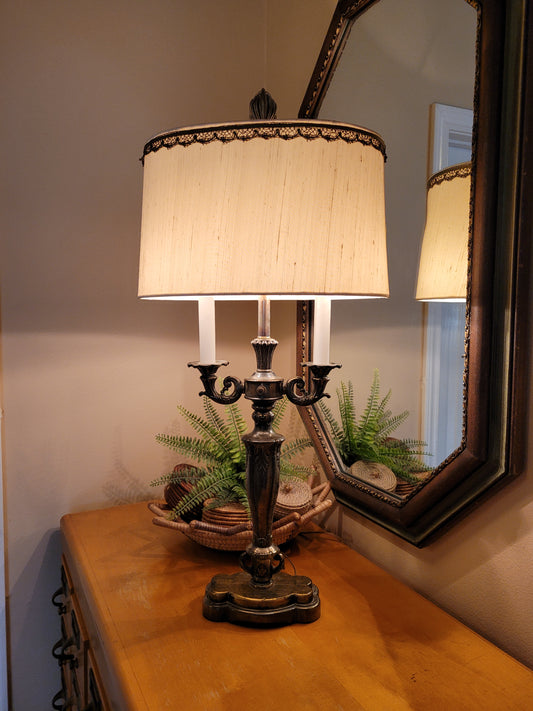 Vintage Brass Bouillette Lamp