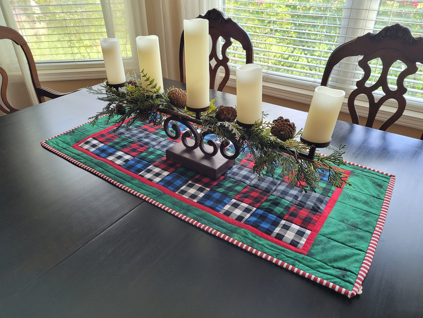Handmade Christmas Plaids Table Runner