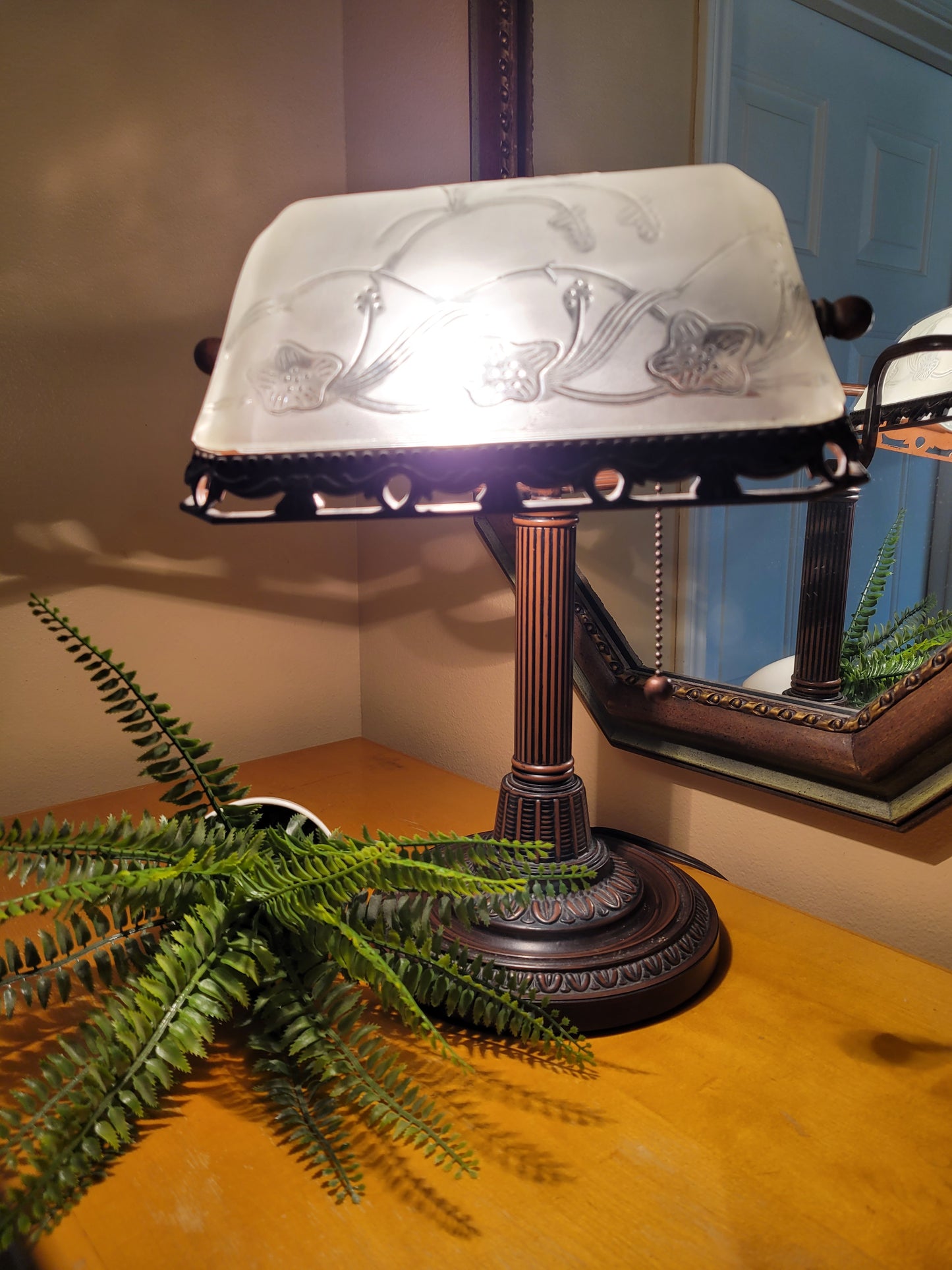 Vintage Banker's Desk Lamp