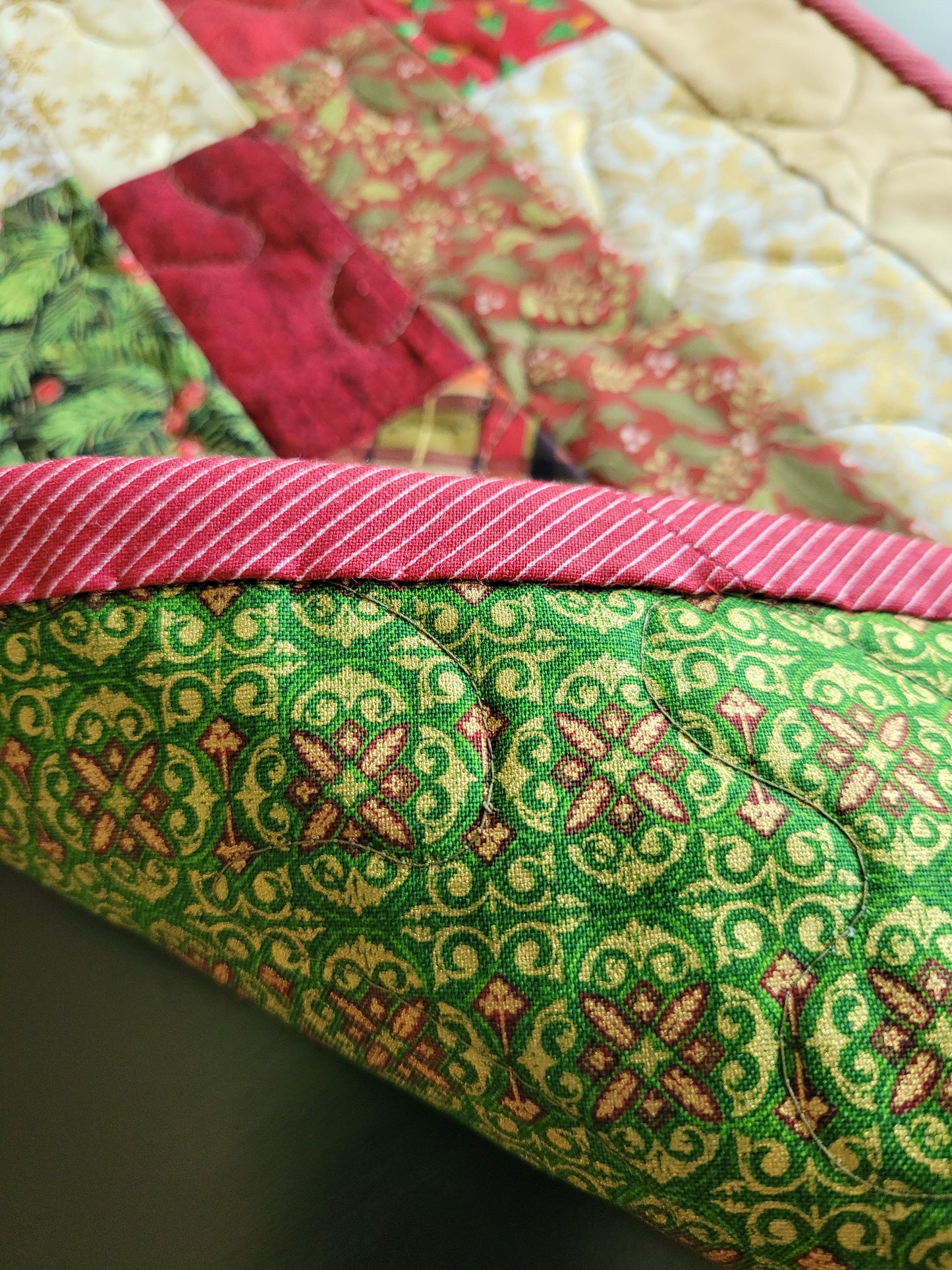 Handmade Patchwork Christmas Table Runner