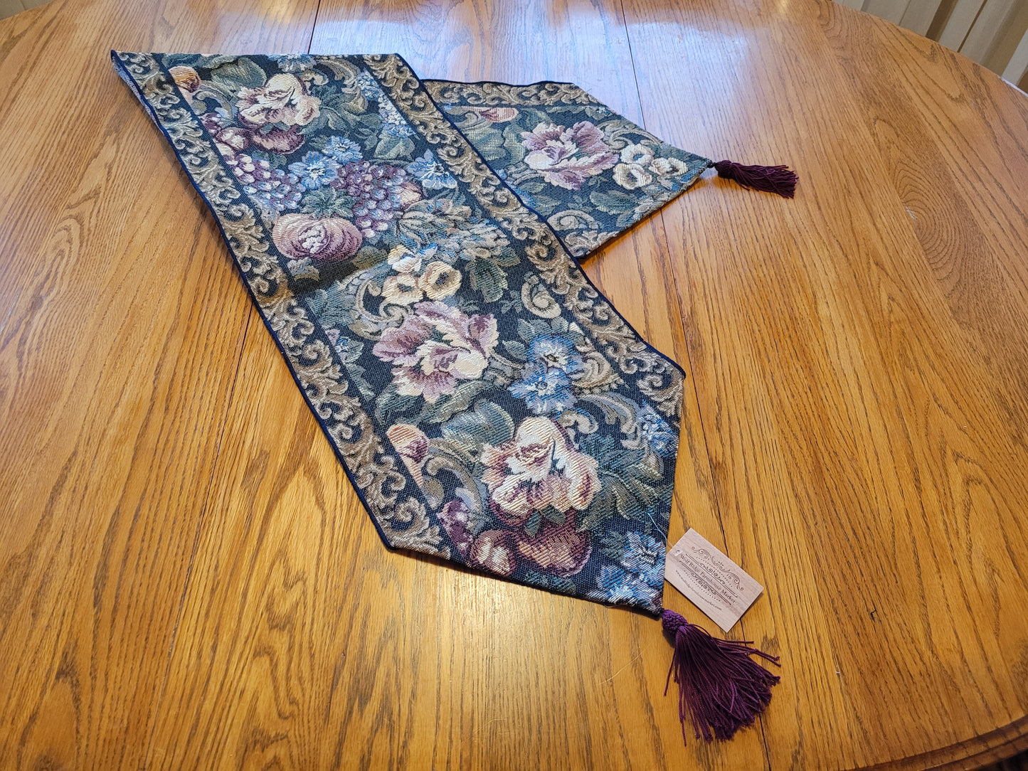 Vintage Tapestry Floral Runner