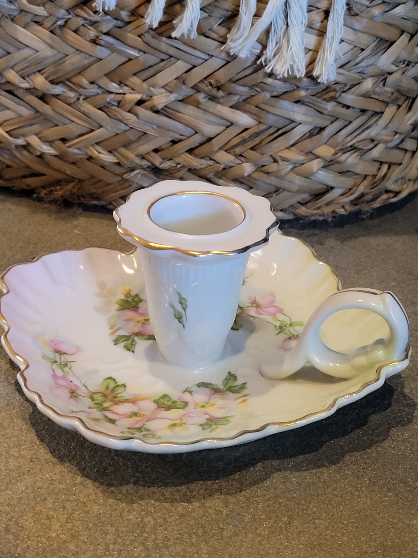 Antique Ruby Lane Nippon Candle Holder