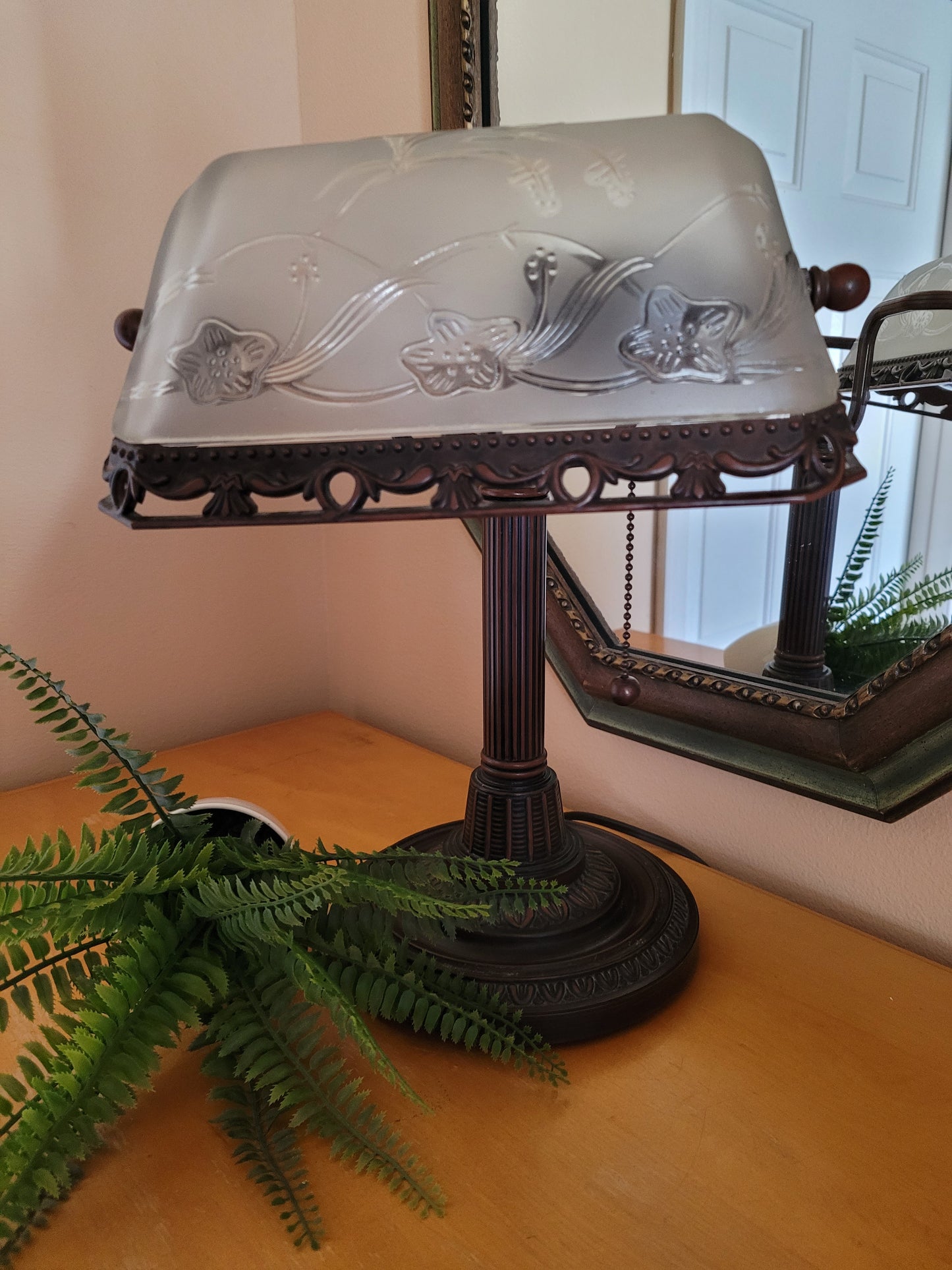 Vintage Banker's Desk Lamp