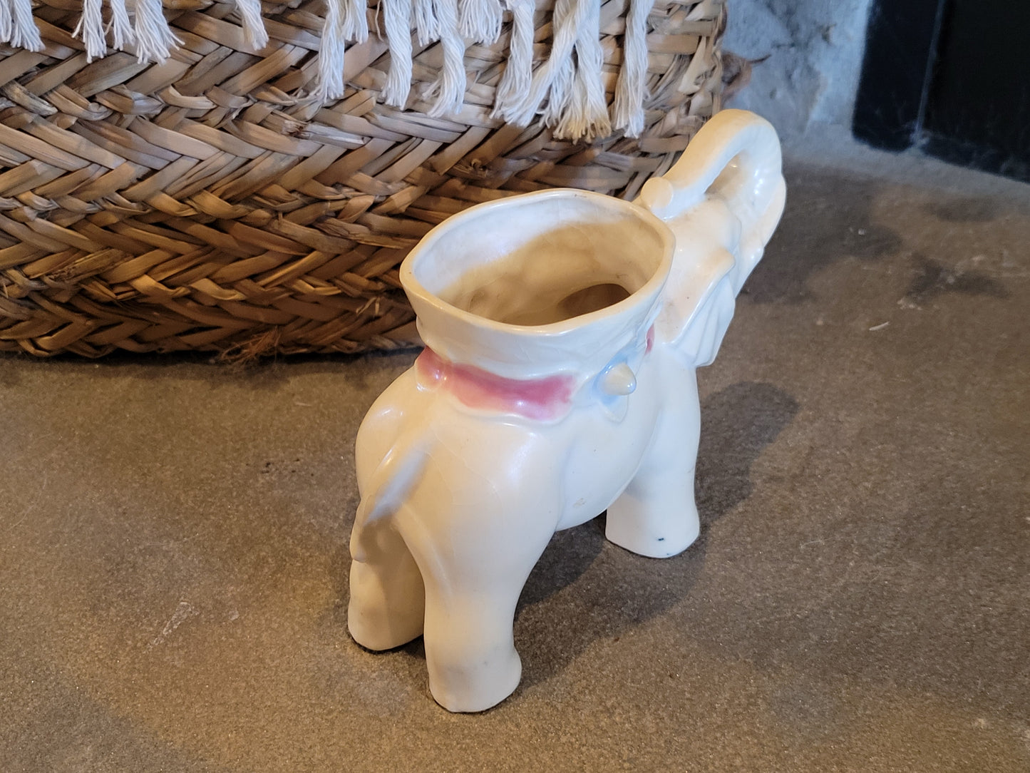 Vintage Occupied Japan Elephant Planter