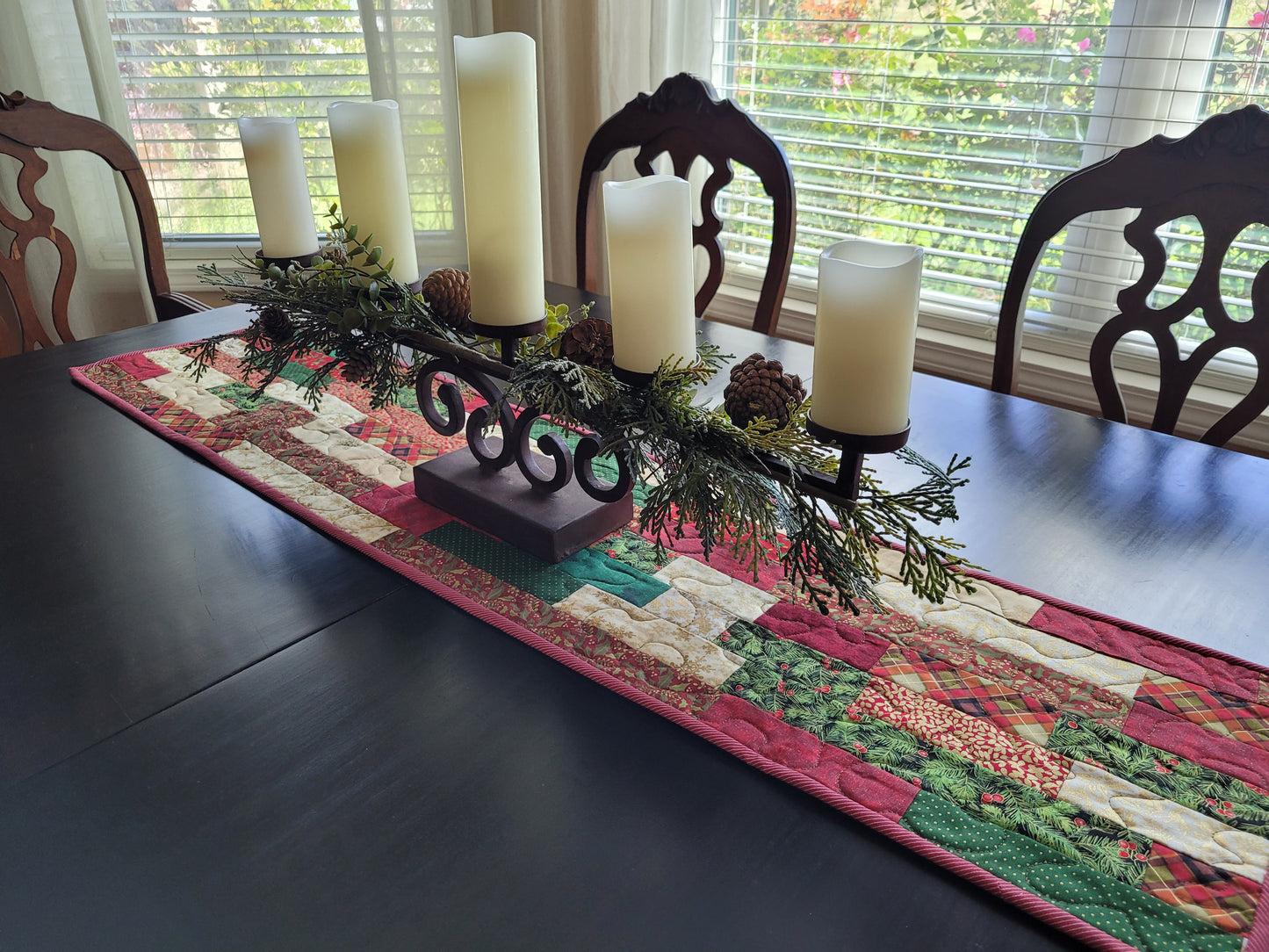 Handmade Patchwork Christmas Table Runner