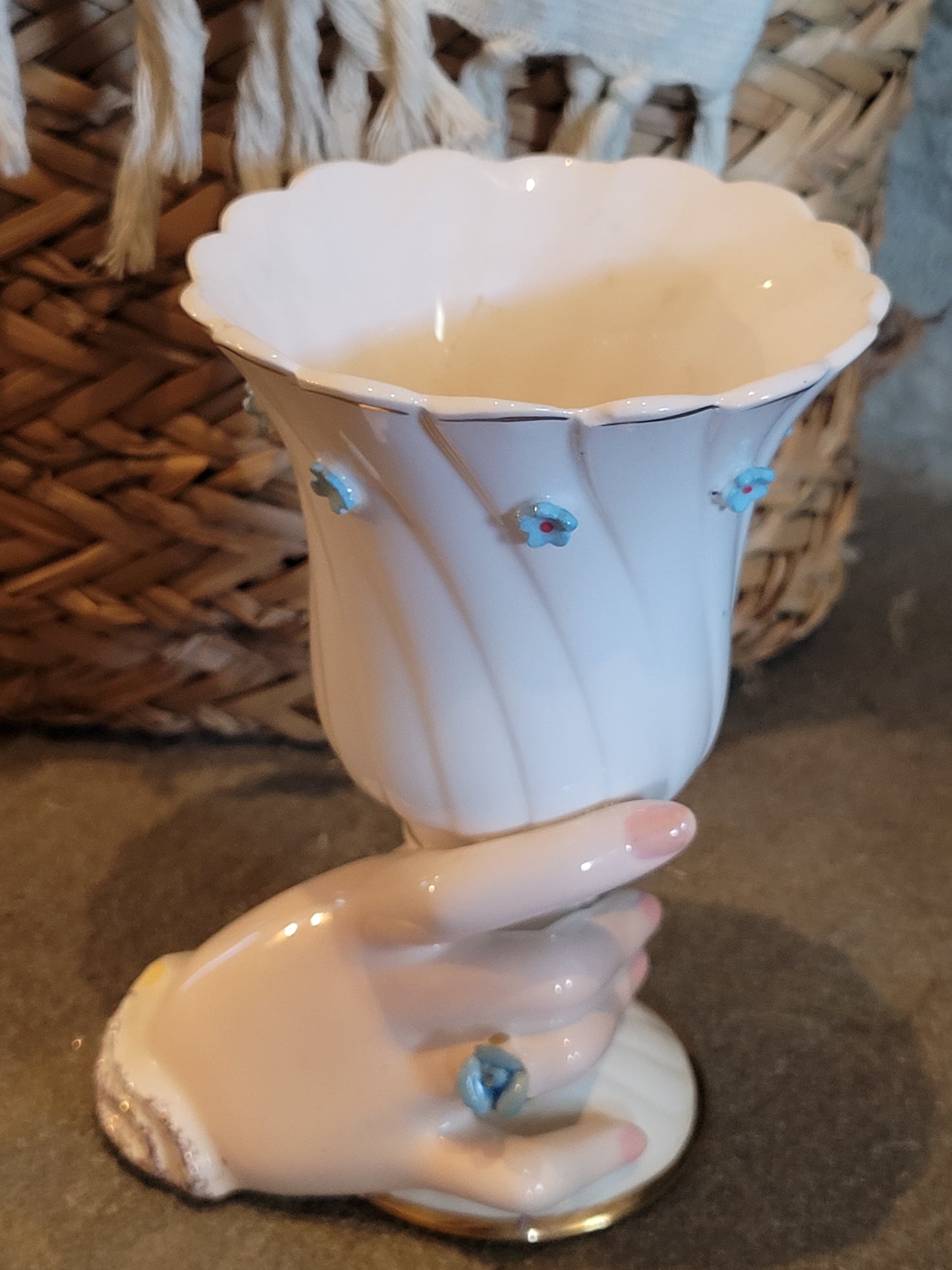 Vintage Napcoware Lady's Hand Vase
