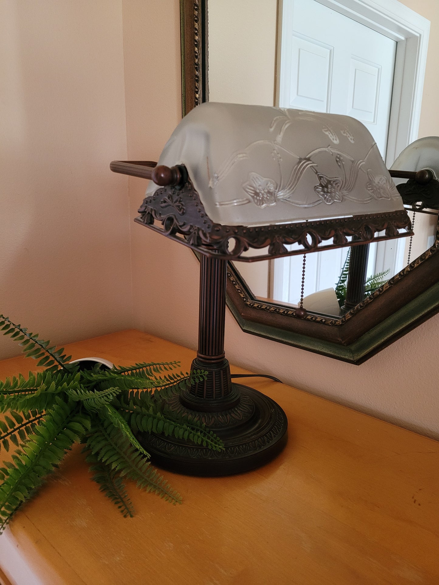 Vintage Banker's Desk Lamp