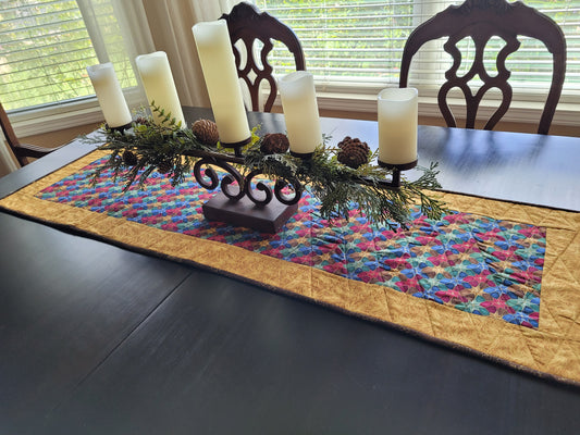Handmade Christmas Star Table Runner