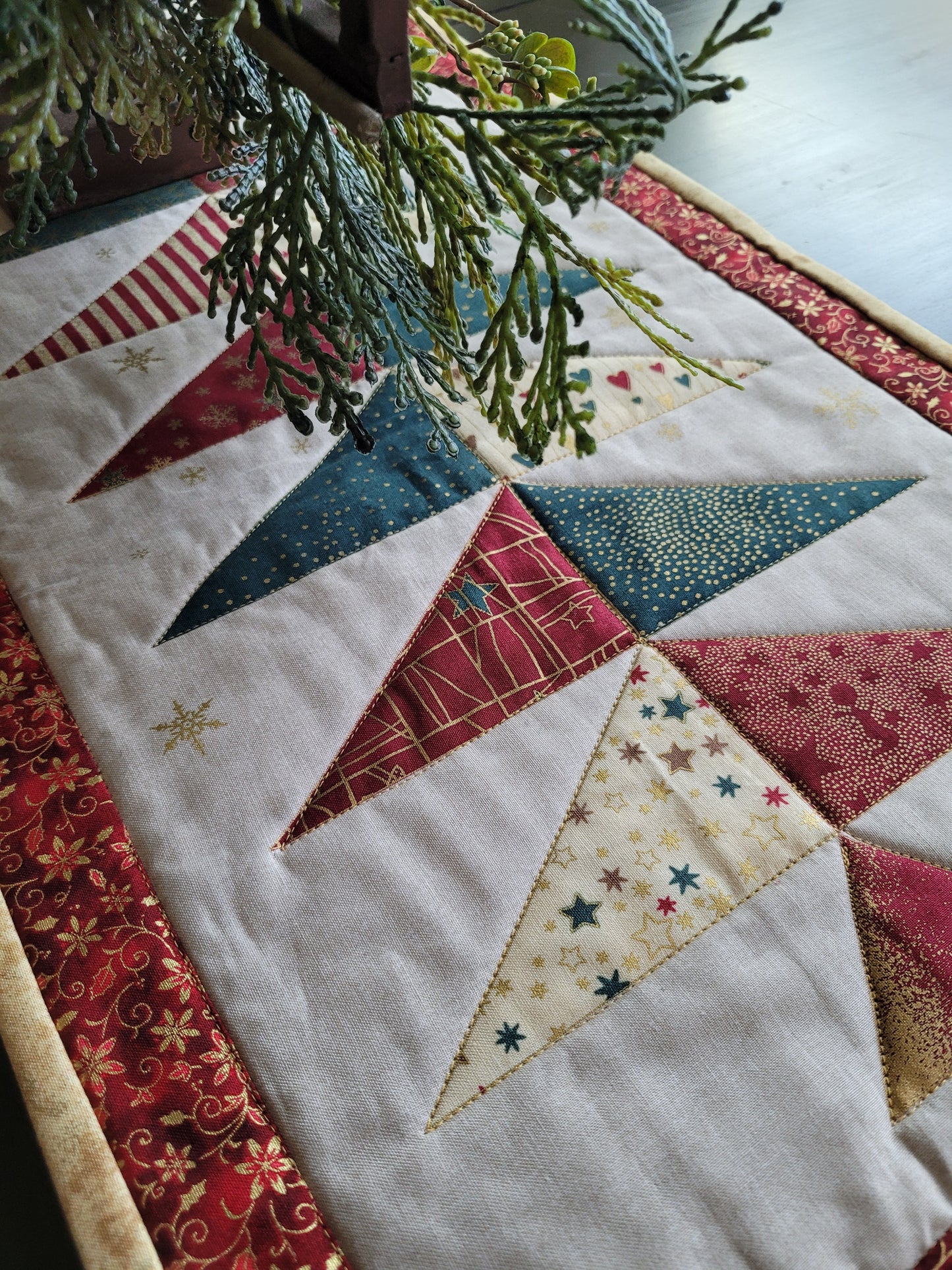 Handmade Christmas Table Runner