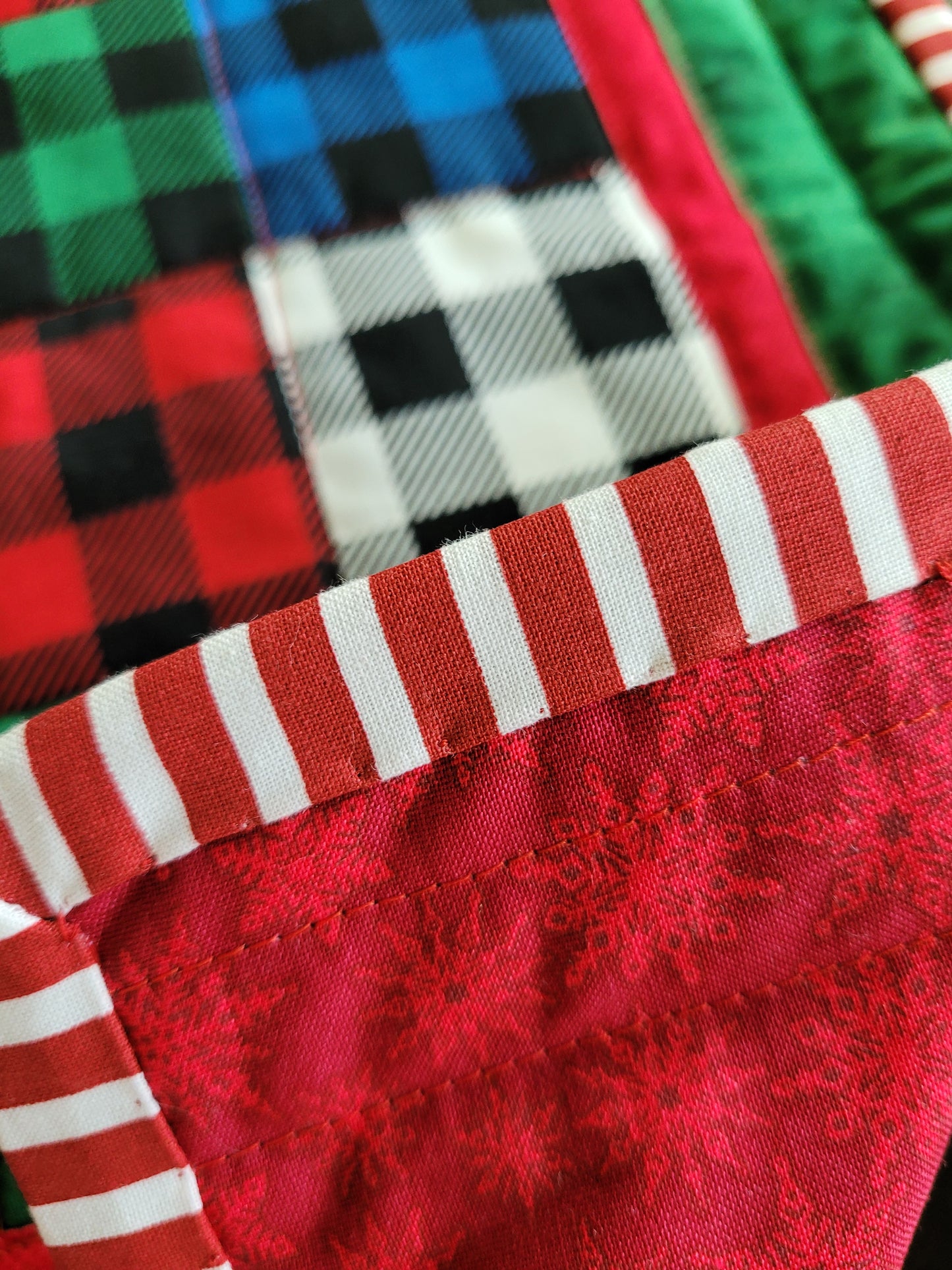 Handmade Christmas Plaids Table Runner