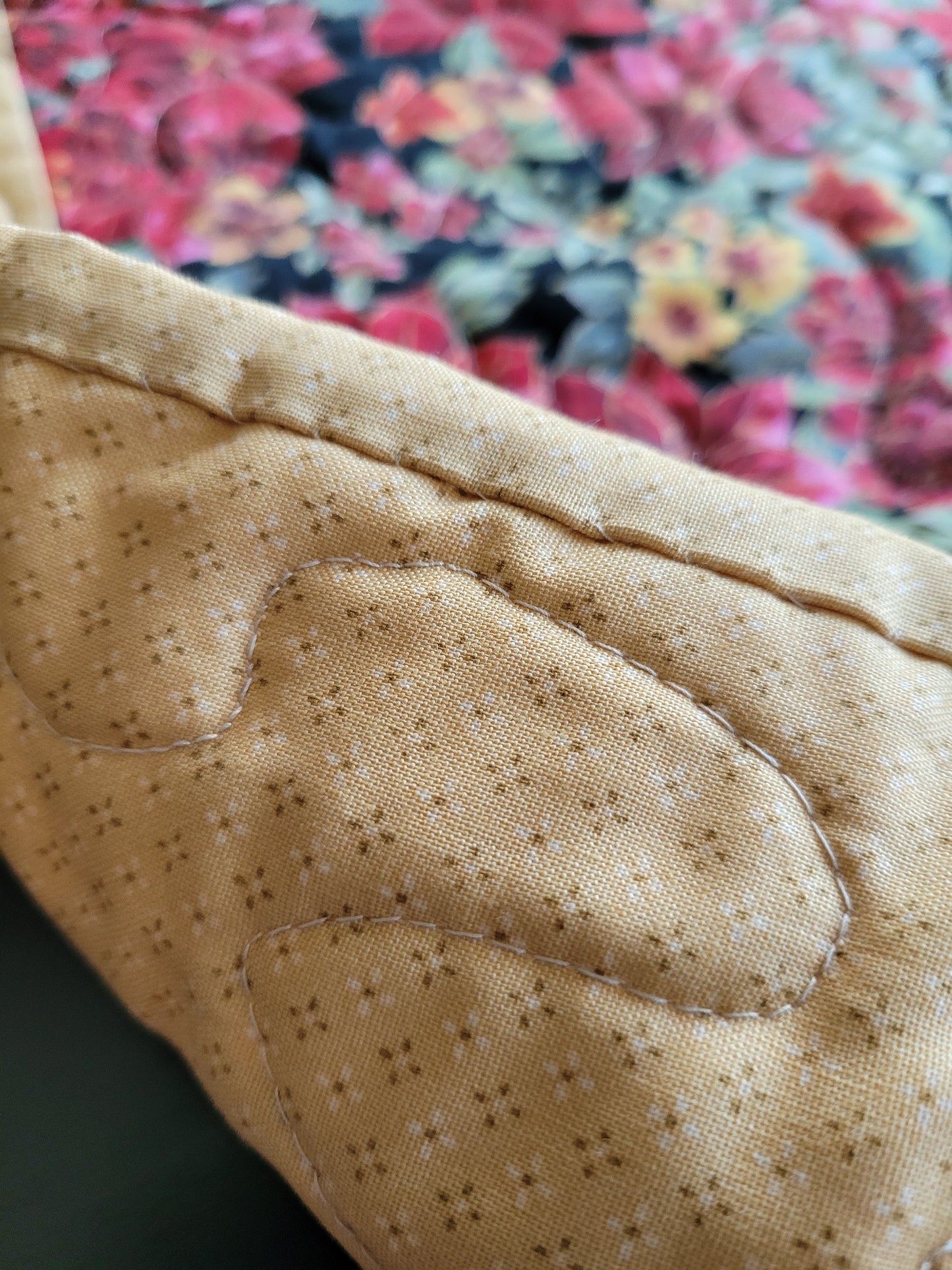 Handmade Poinsettia Christmas Table Runner