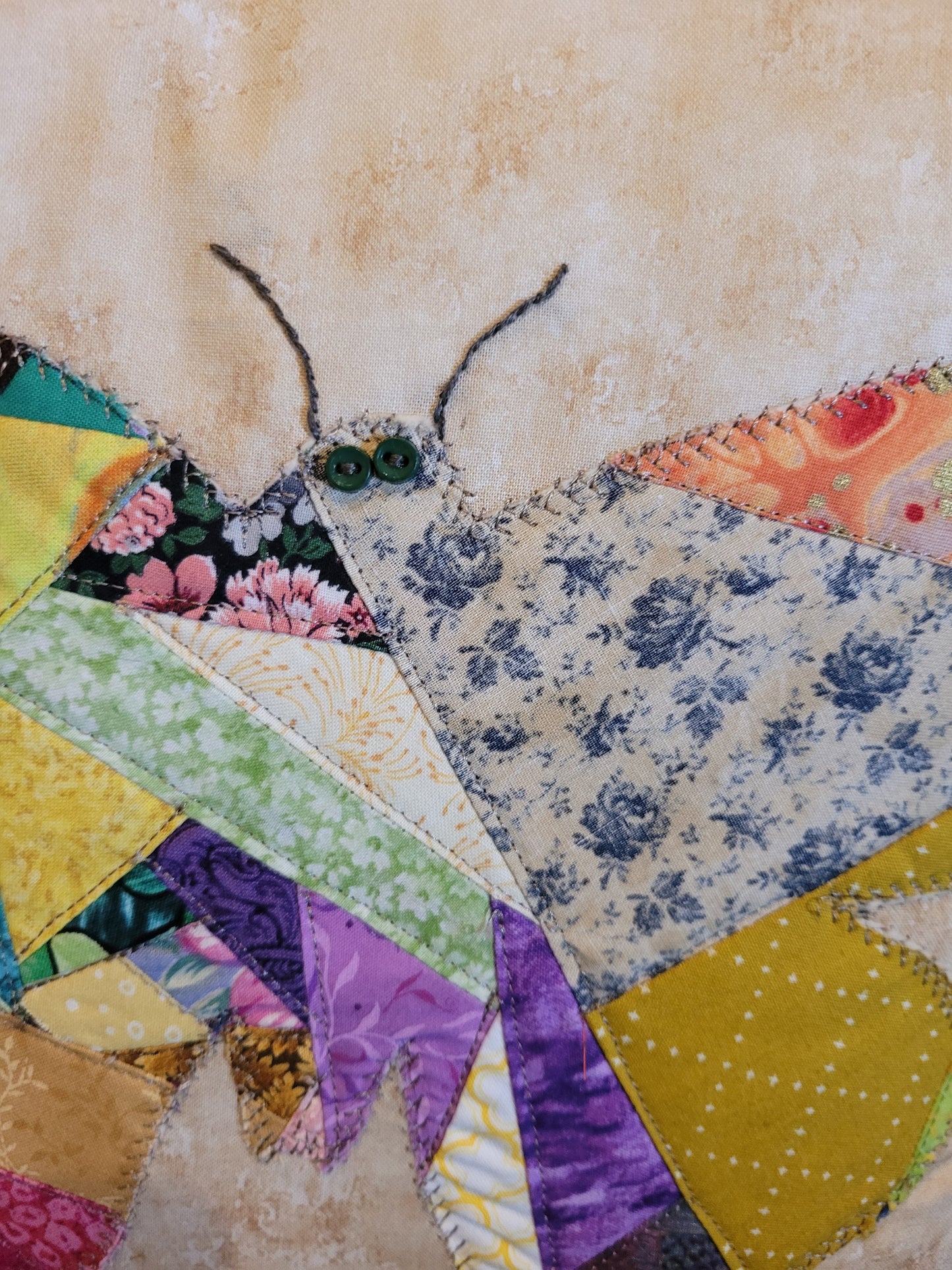 Patchwork Butterfly Pillow