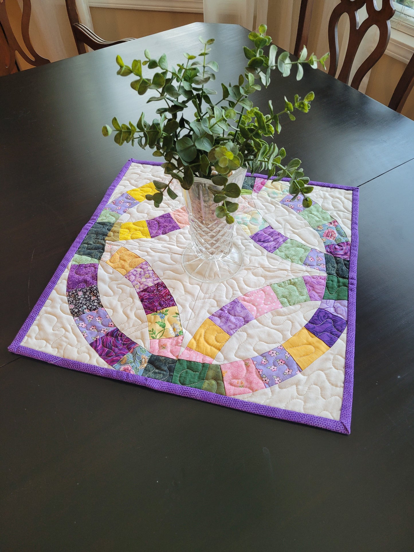 Handmade "Wedding Ring" Table Topper