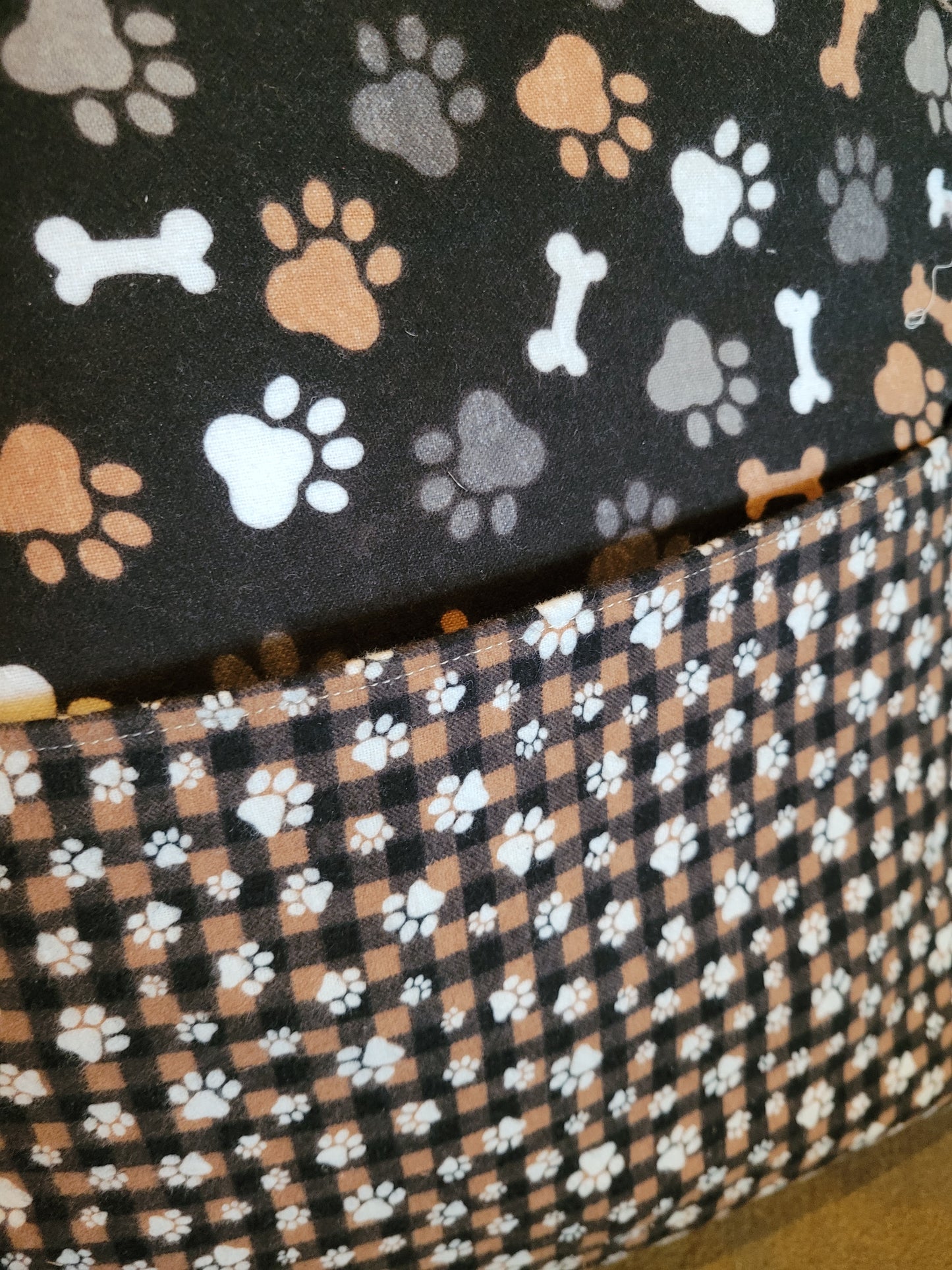 Paw Print Reading Pocket Pillow