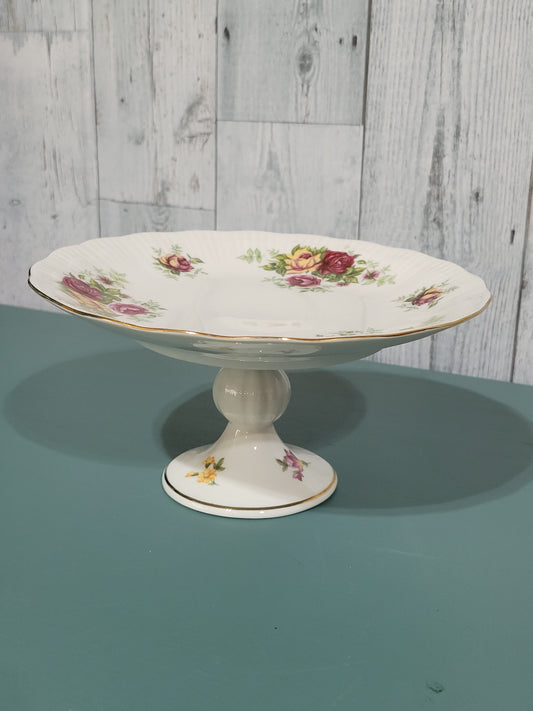 Vintage Porcelain Footed Platter