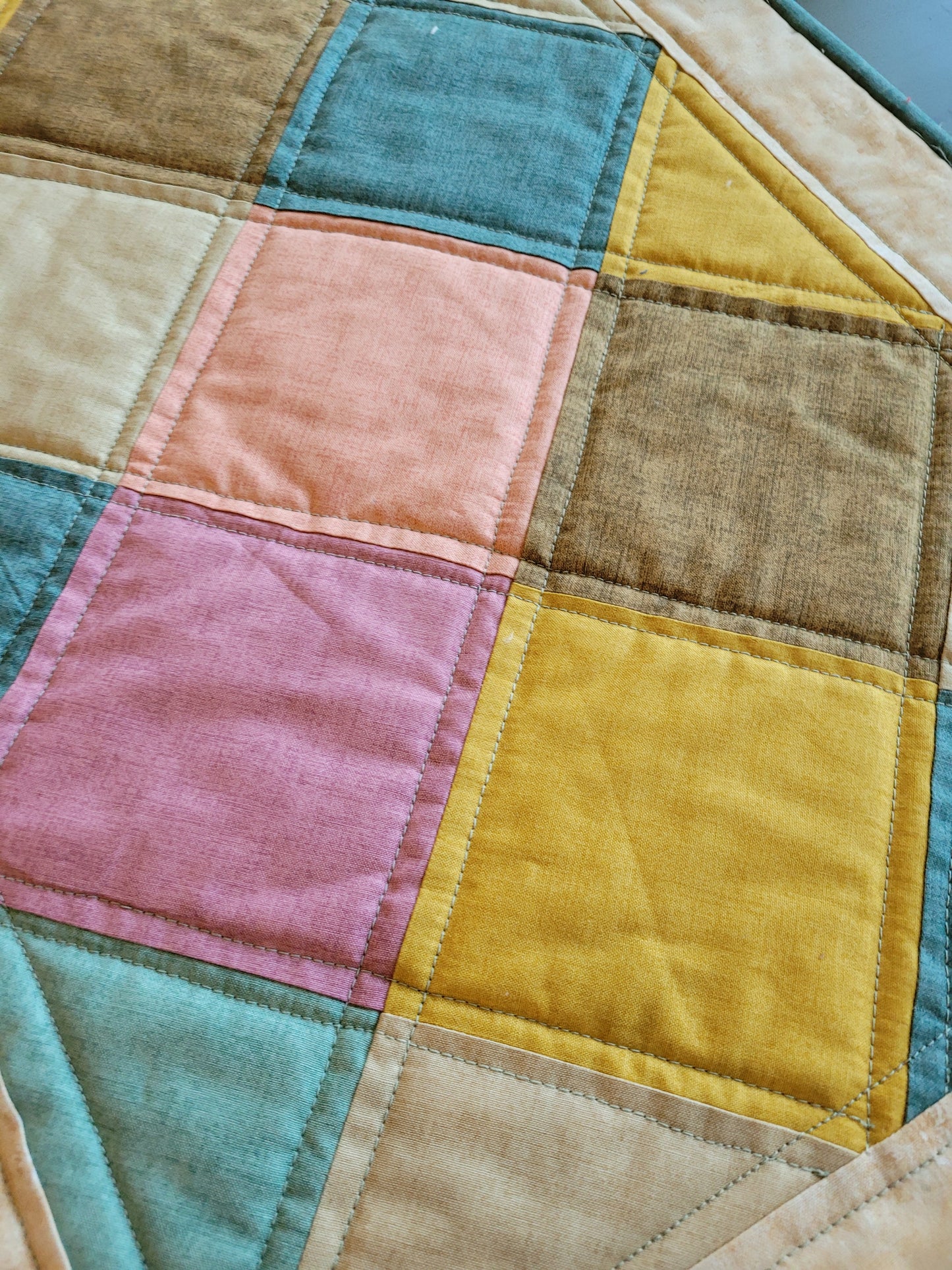 Handmade Modern Pastels Table Runner
