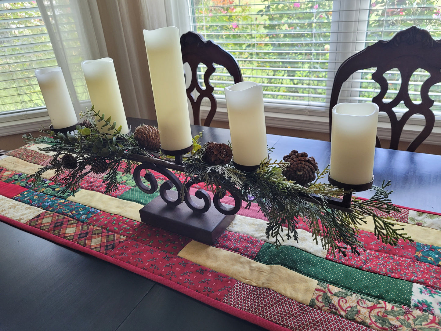 Handmade Christmas Patchwork Table Runner