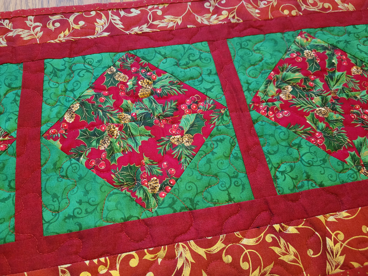 Patchwork Christmas Table Runner