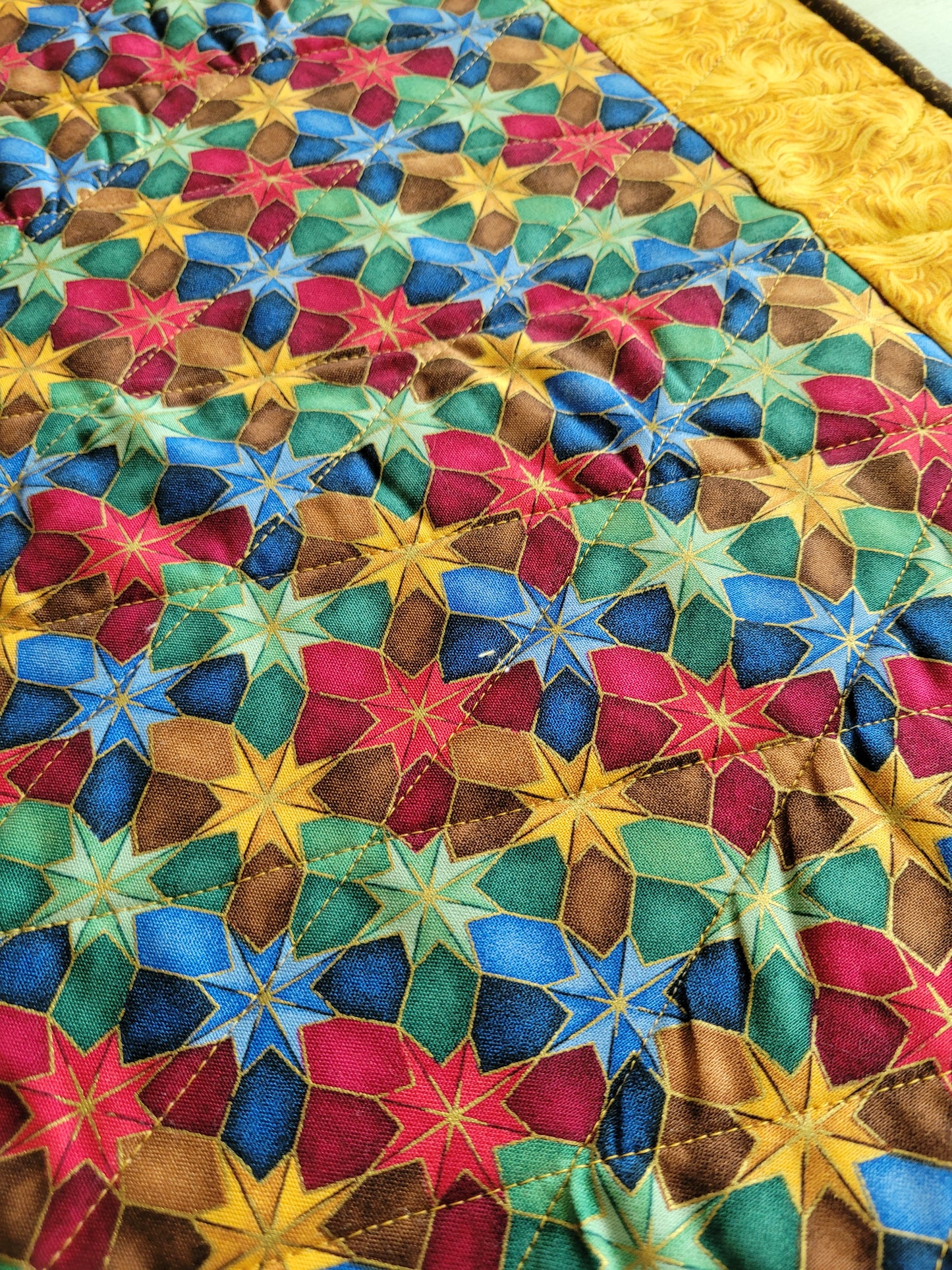 Handmade Christmas Star Table Runner