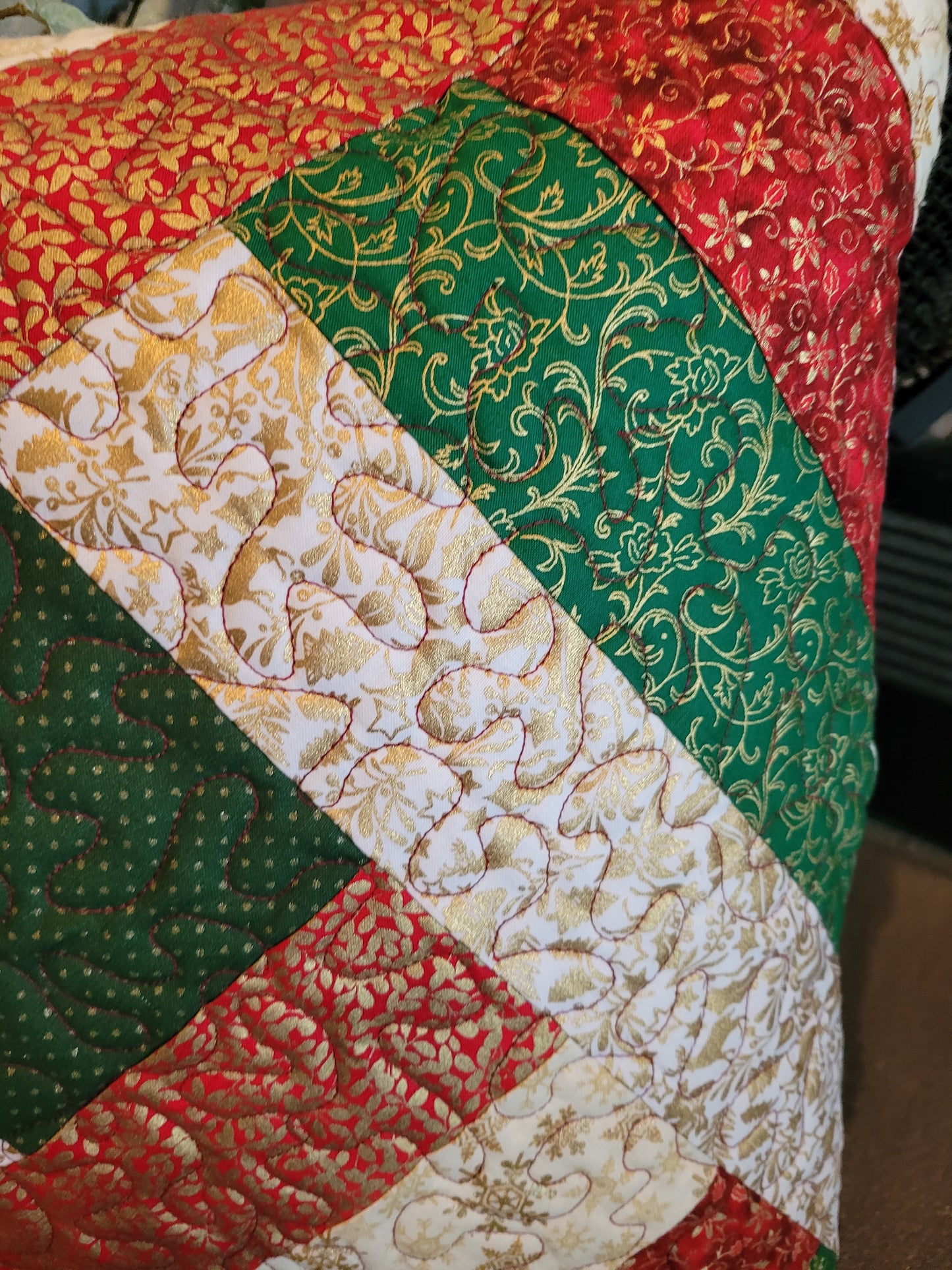 Patchwork Christmas Pillow