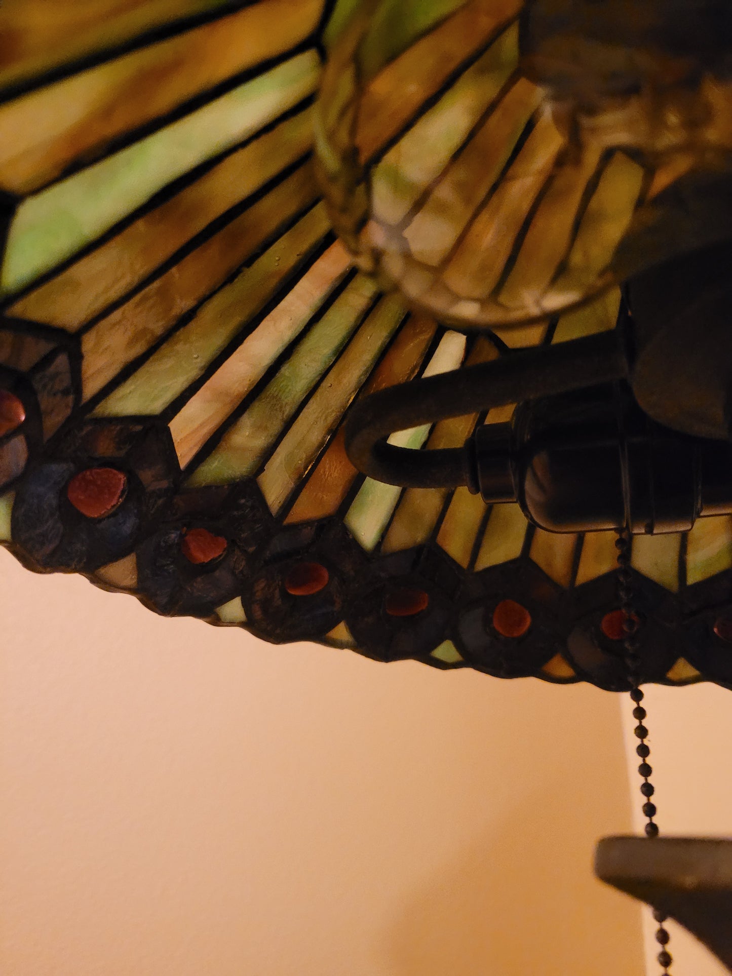 Vintage Stained Glass Lamp