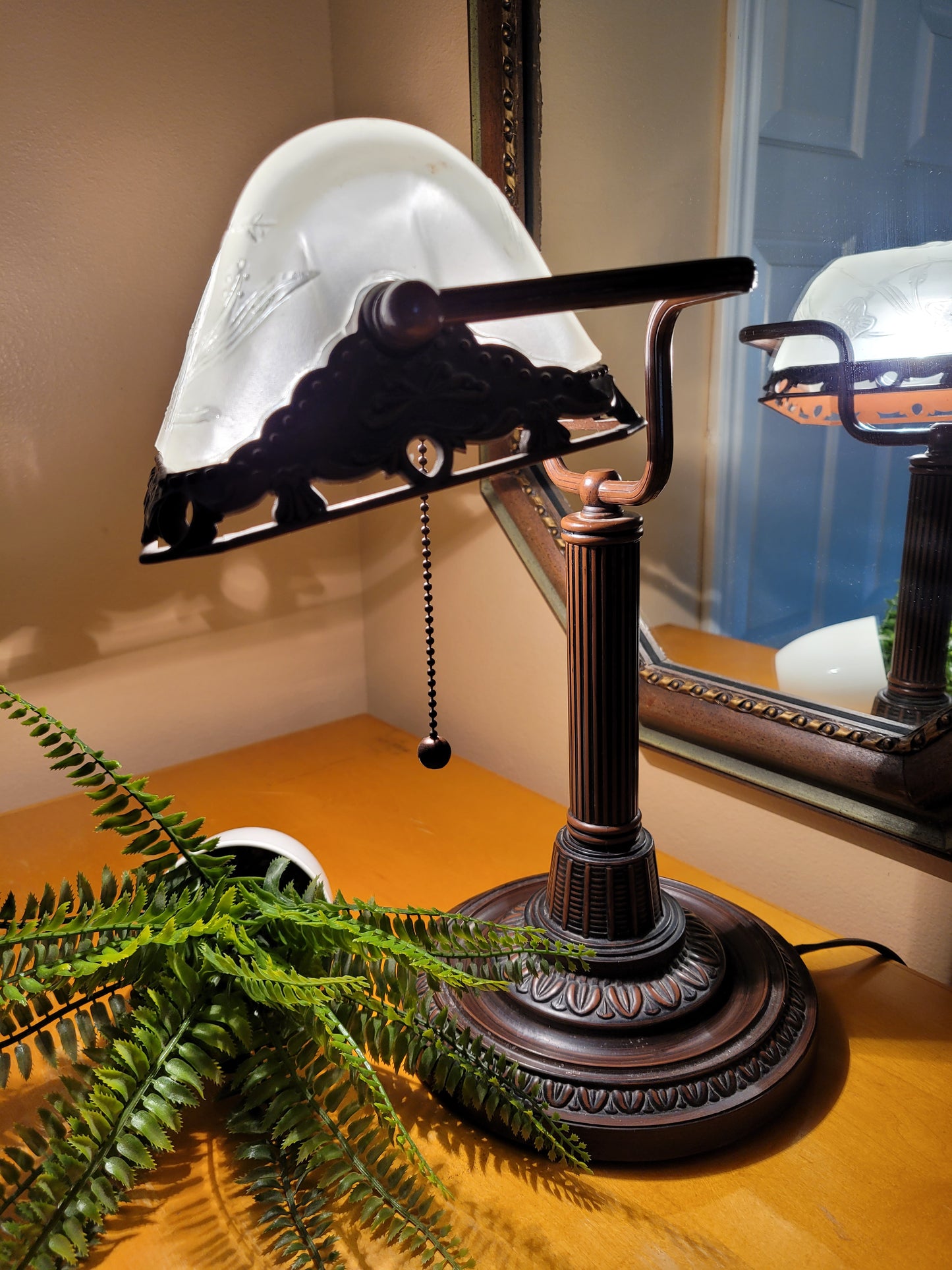 Vintage Banker's Desk Lamp