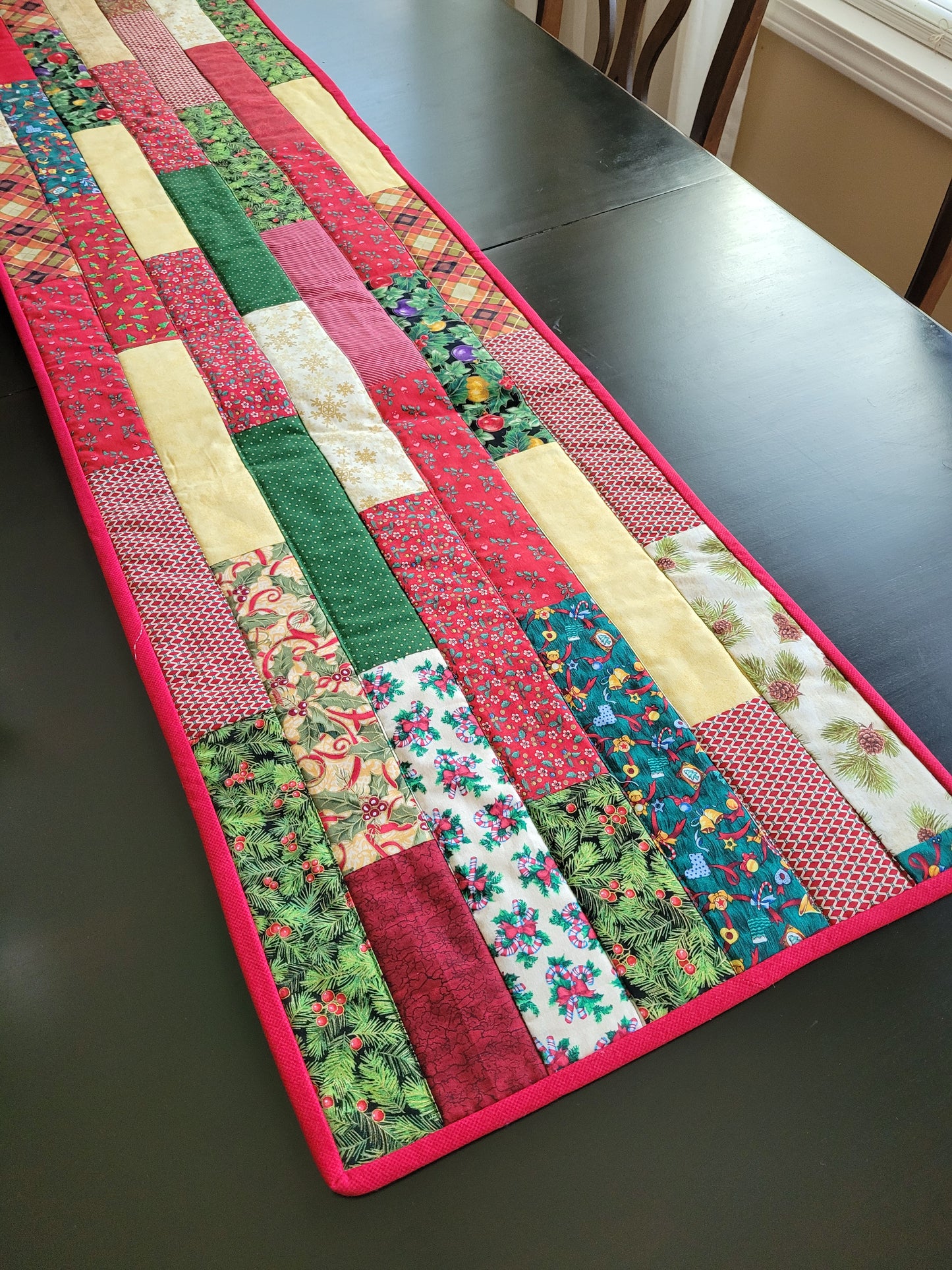 Handmade Christmas Patchwork Table Runner