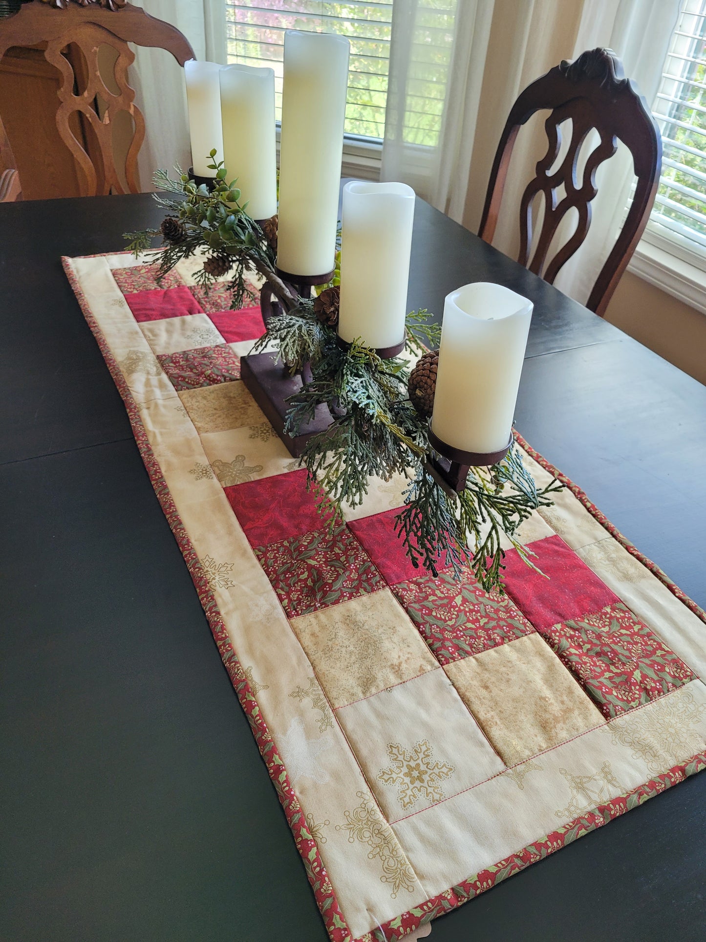 Handmade Patchwork Christmas Table Runner