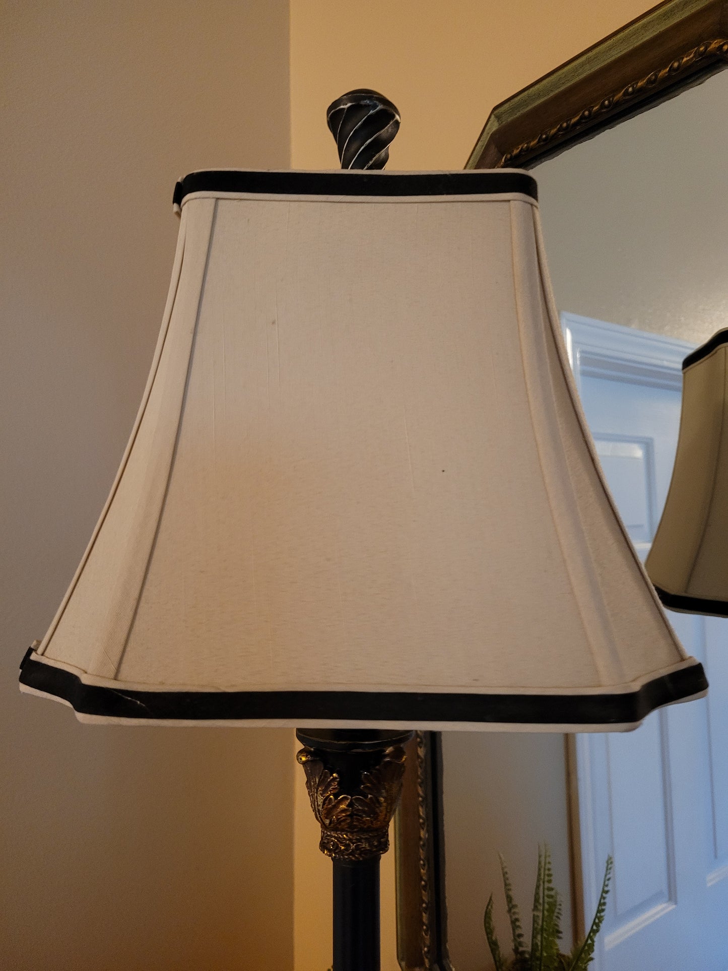 Vintage Candlestick Lamp with Gilding