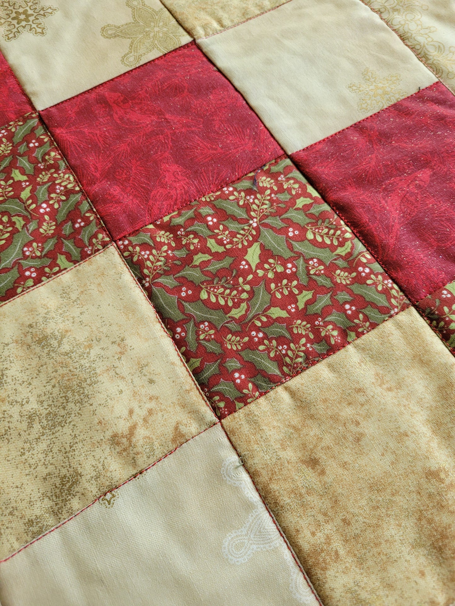 Handmade Patchwork Christmas Table Runner