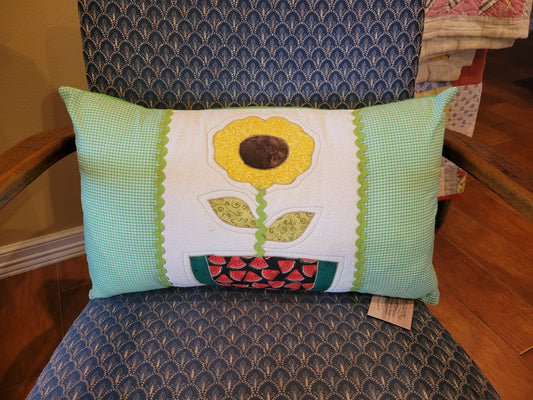 Sunflower & Watermelon Throw Pillow