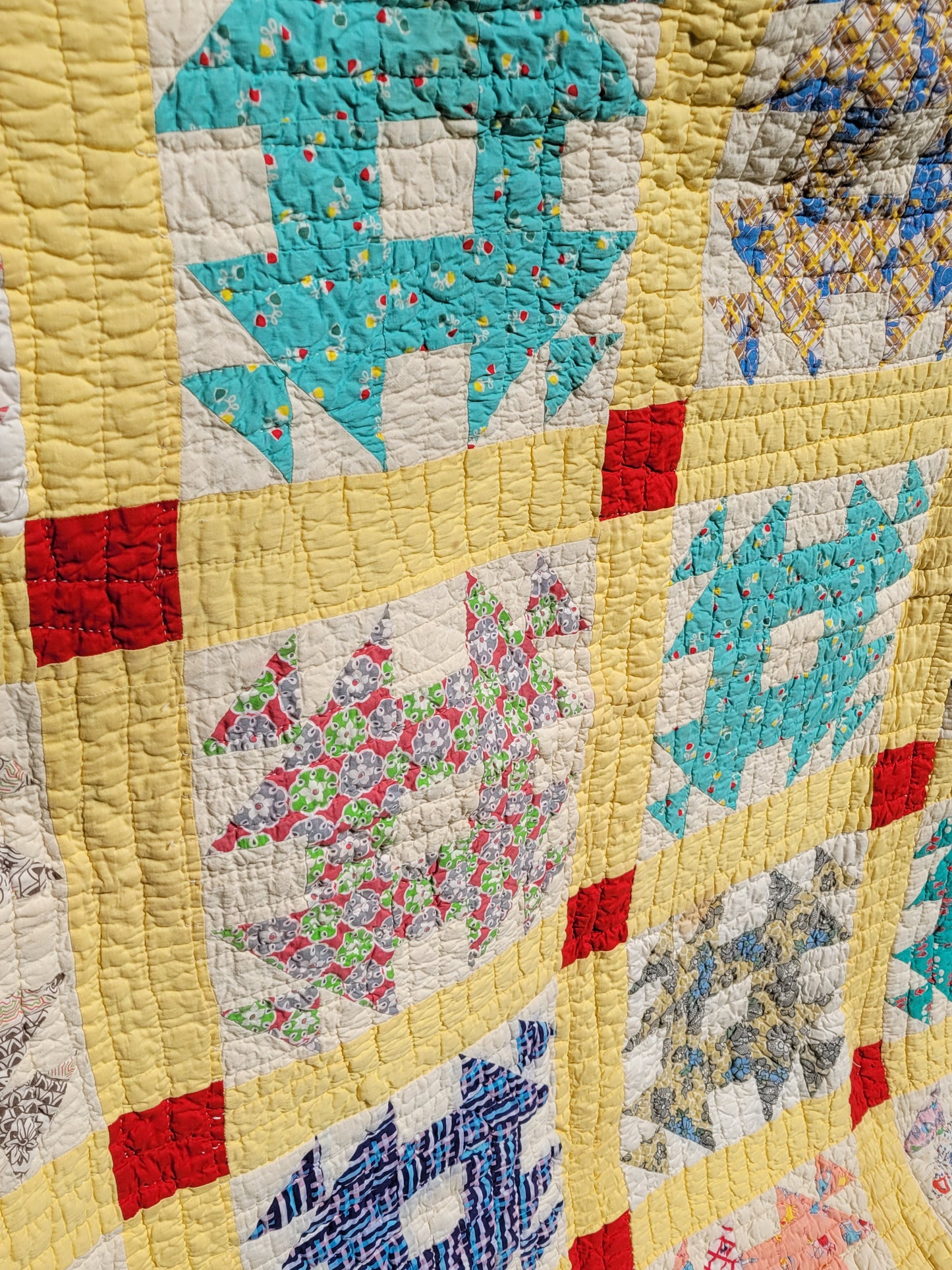 Vintage Feedsack Quilt