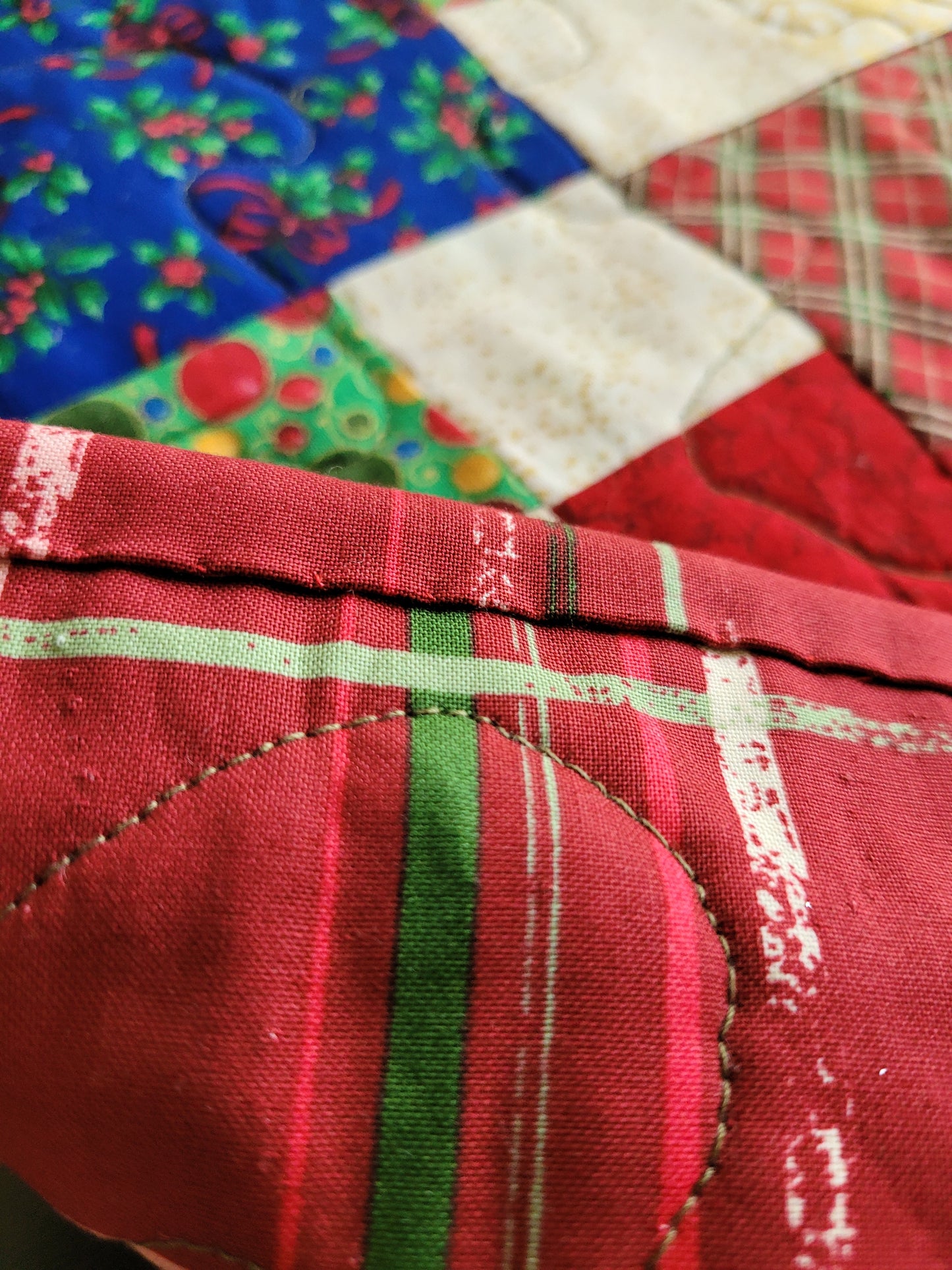 Handmade Christmas Patchwork Table Runner