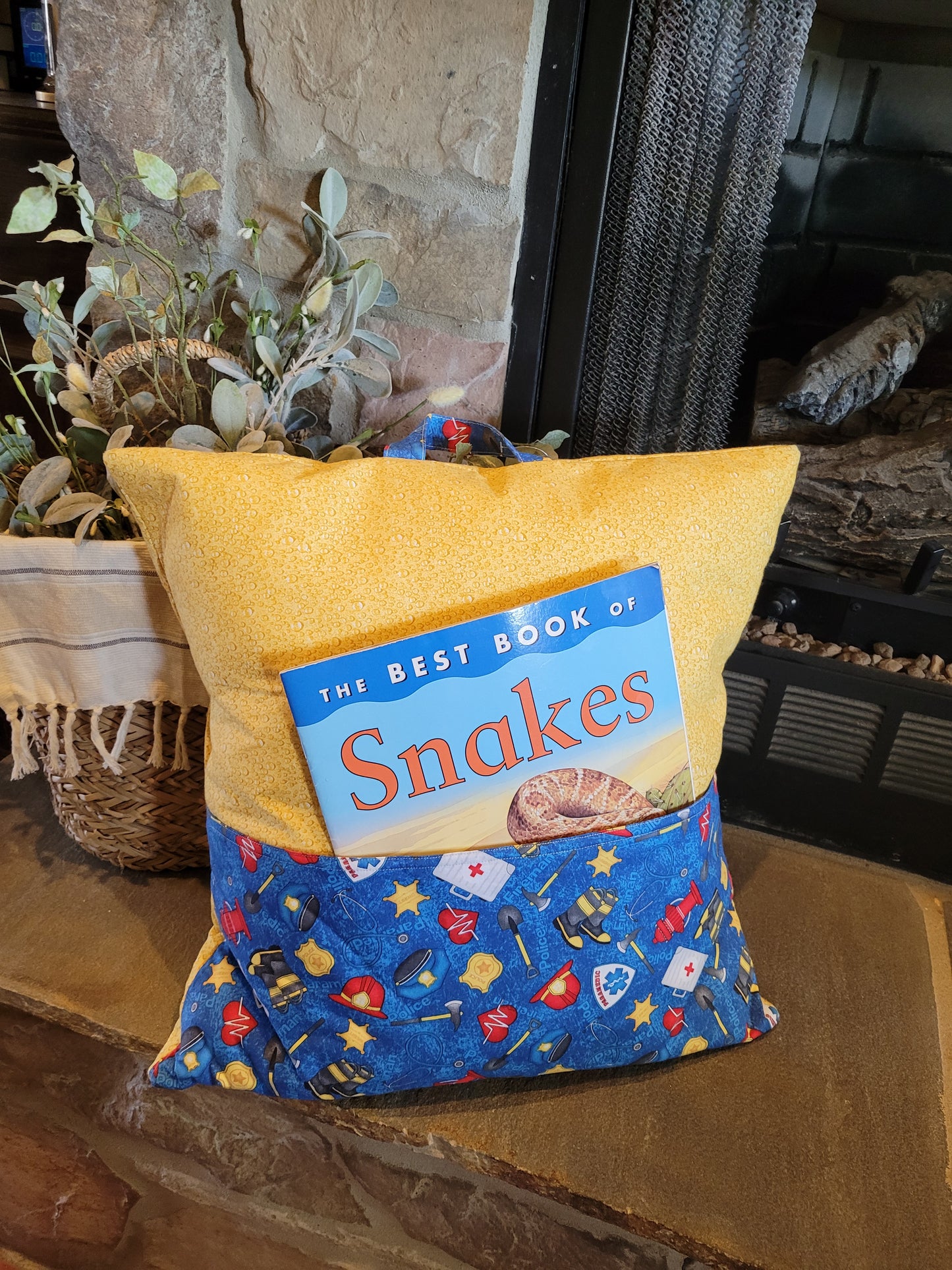 First Responder Reading Pocket PIllow