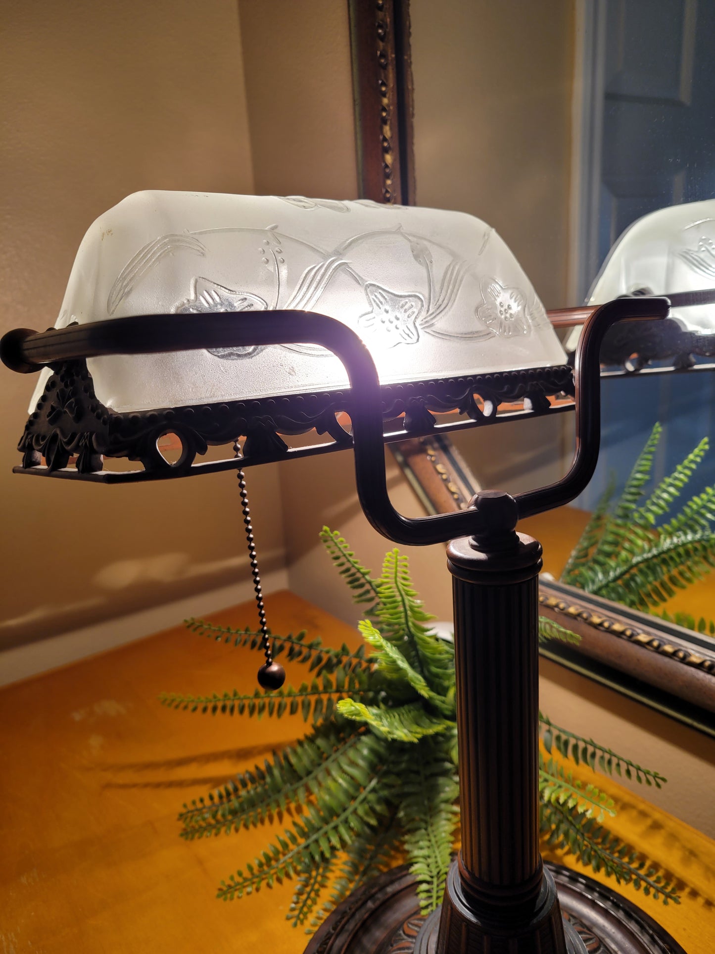 Vintage Banker's Desk Lamp