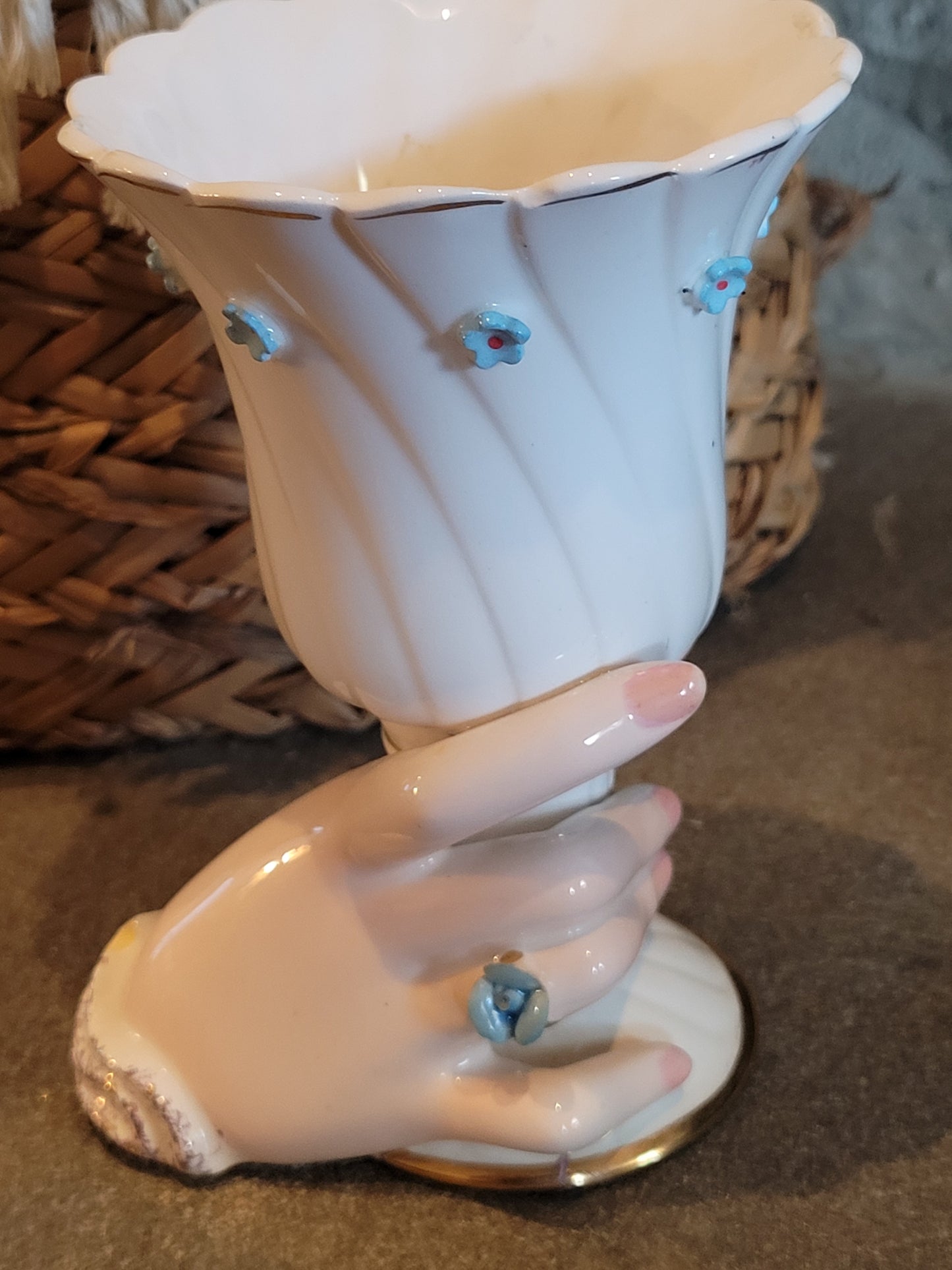 Vintage Napcoware Lady's Hand Vase