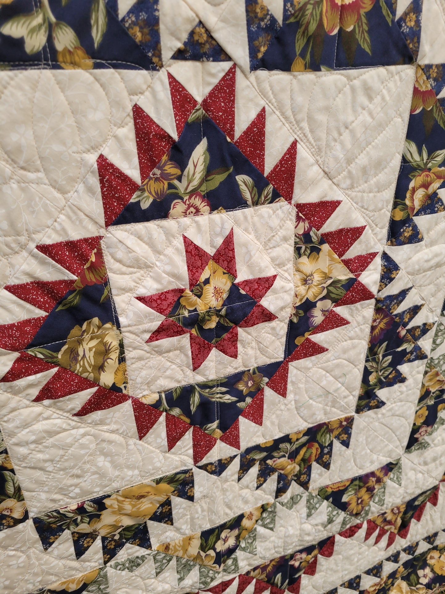 Handmade Patchwork Throw Quilt