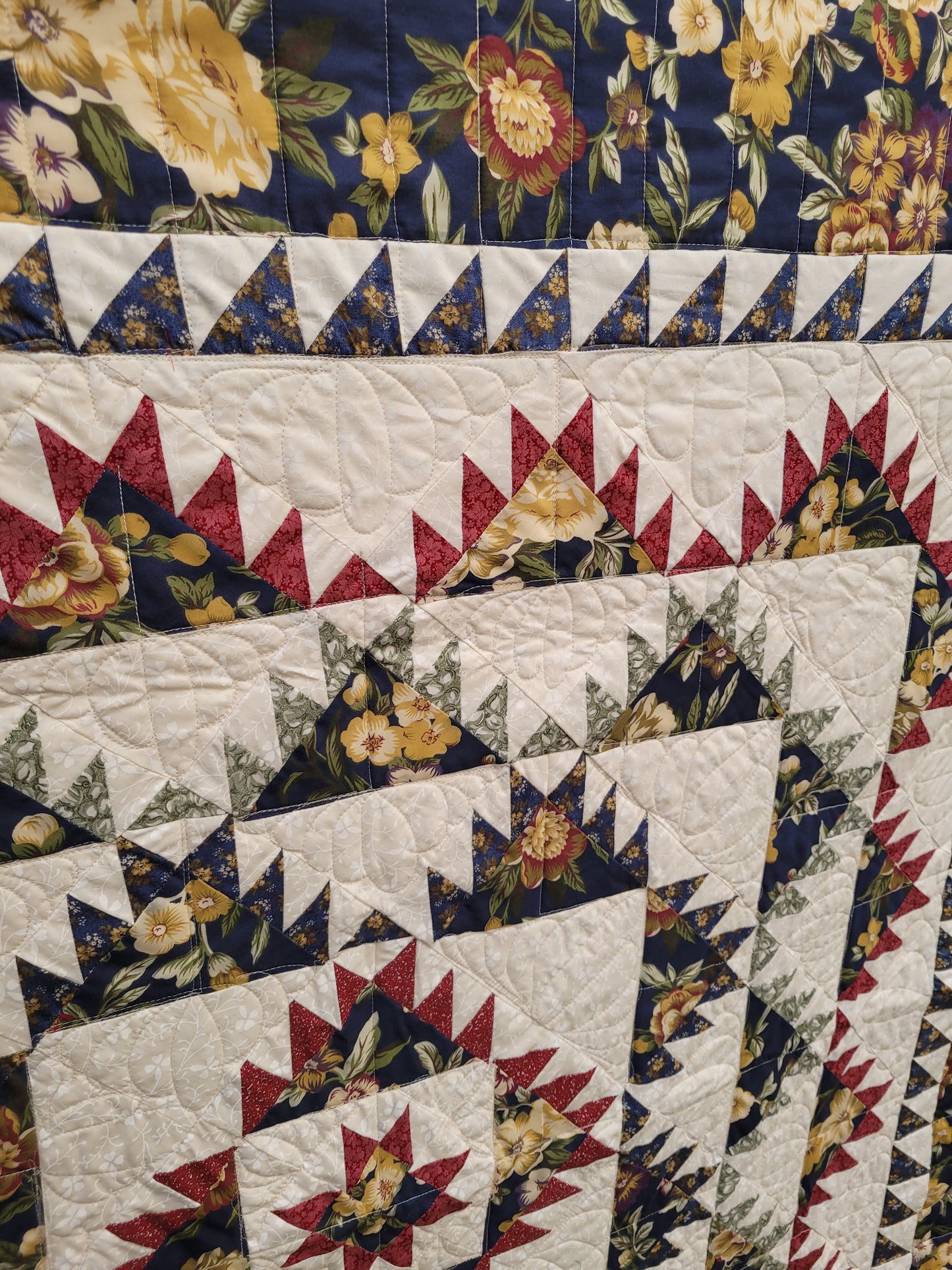 Handmade Patchwork Throw Quilt