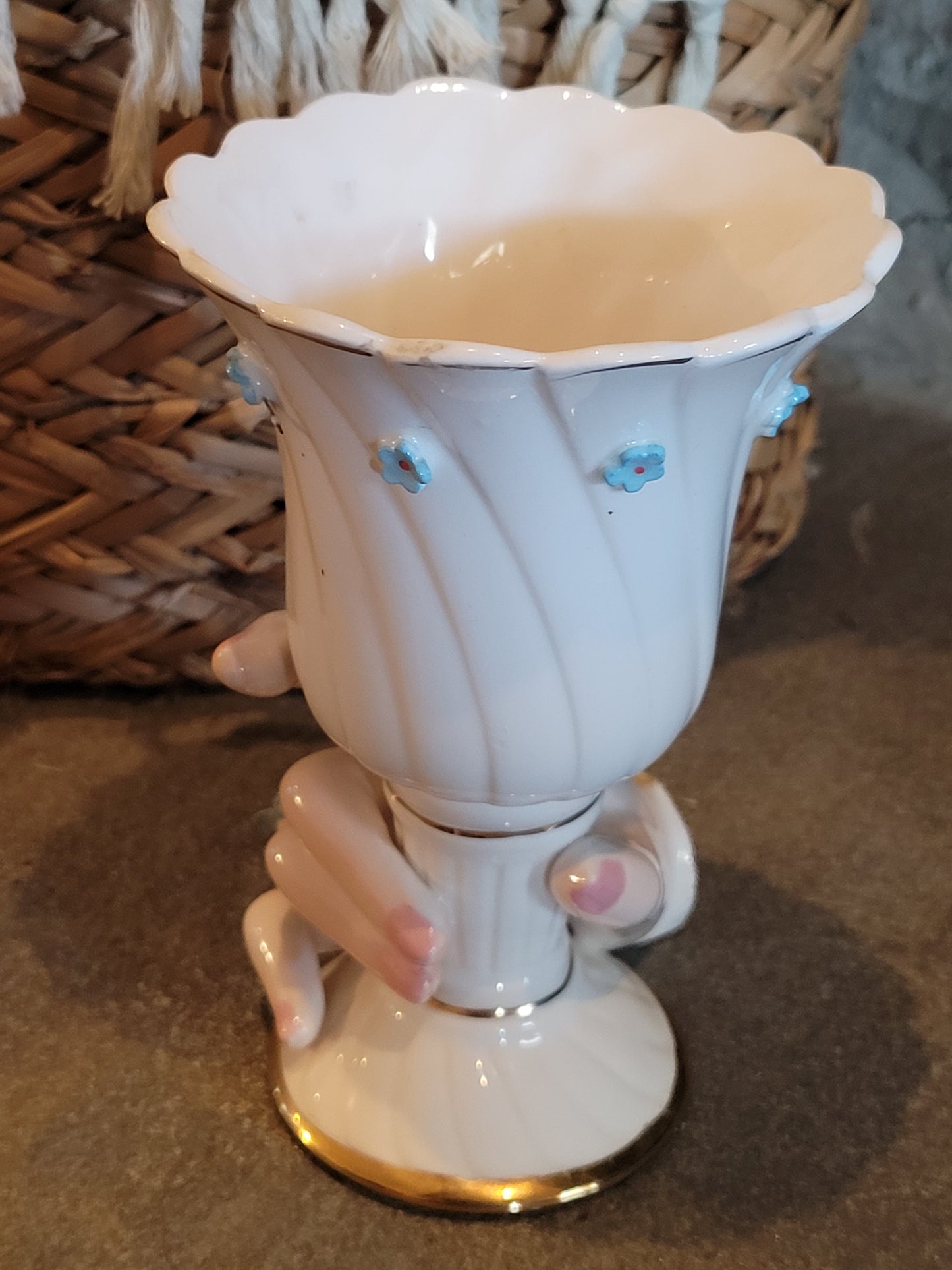 Vintage Napcoware Lady's Hand Vase