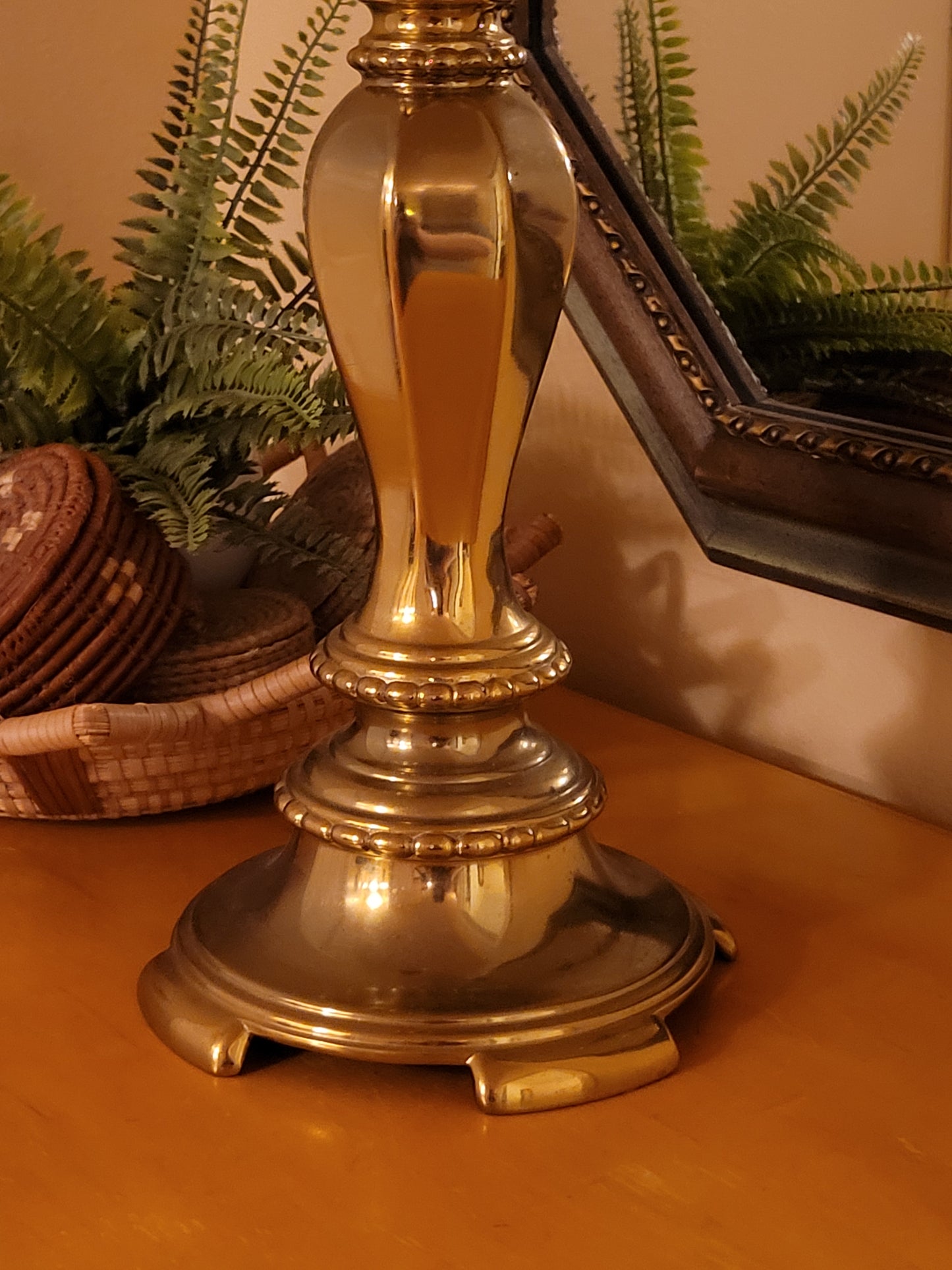 Vintage Brass Stiffel Lamp