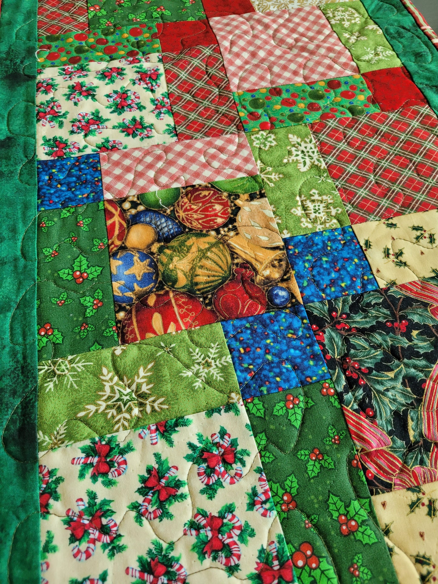 Handmade Christmas Patchwork Table Runner