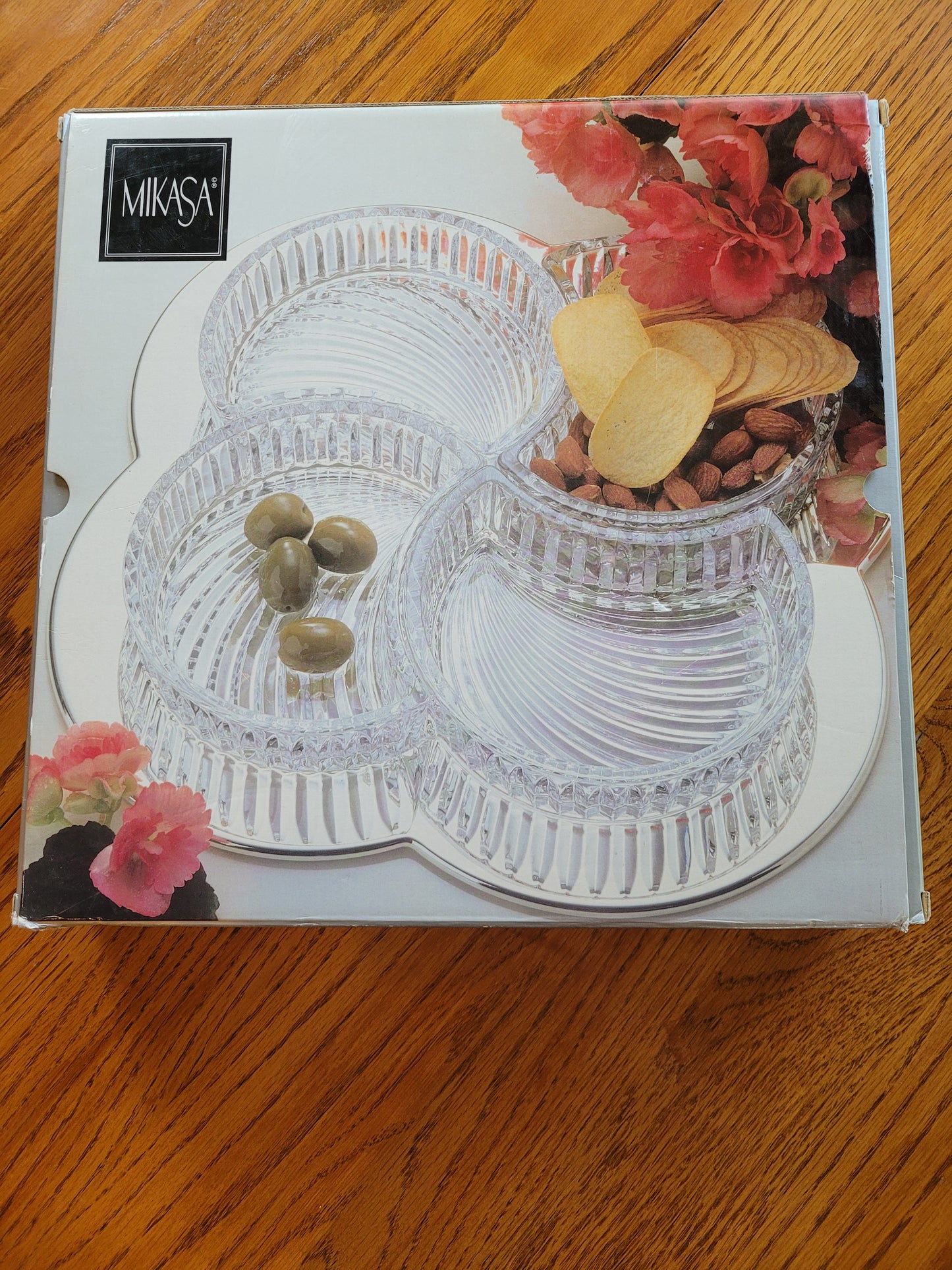 Mikasa Relish Tray with Silver Serving Charger